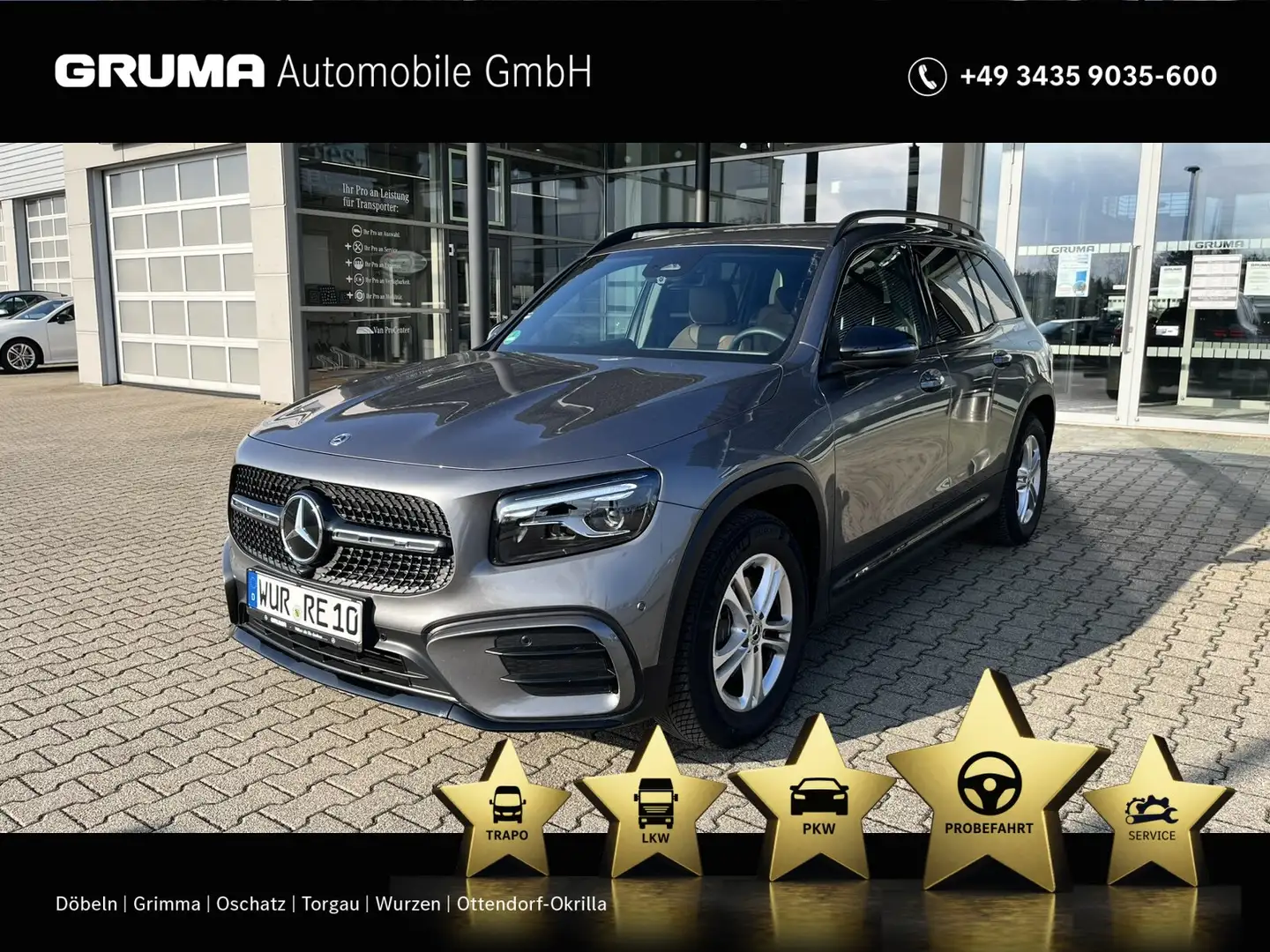 Mercedes-Benz GLB 180 GLB 180 d AMG+Night+AHK+Multibeam+KeyGo+Memory++ Grau - 1