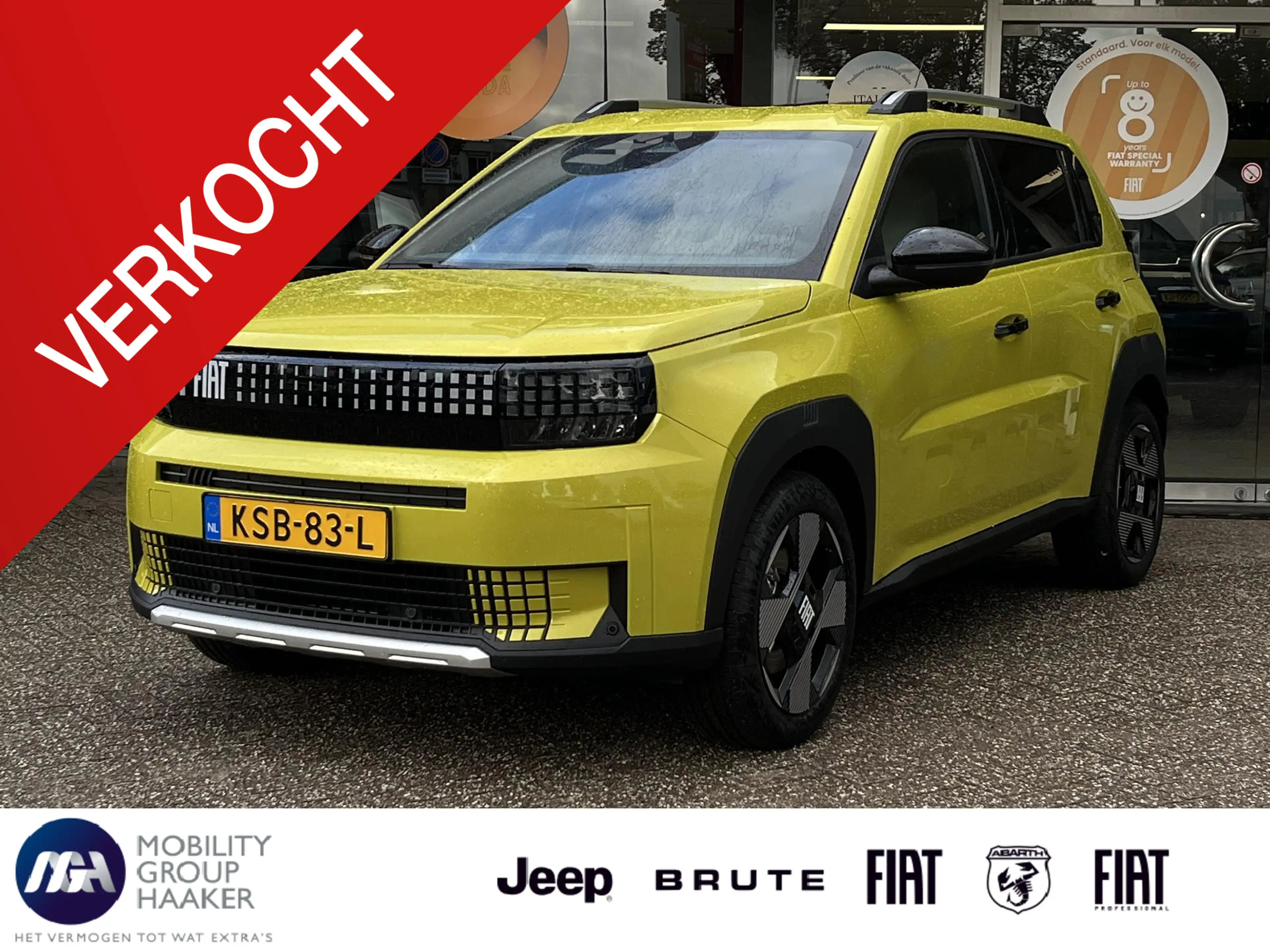 Fiat Grande Panda La Prima 11 kW 44 kWh | Apple-Android | Stoelverwa