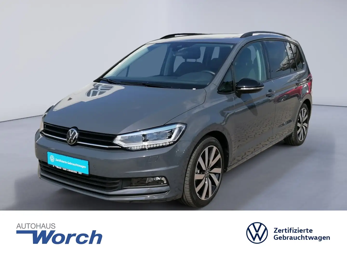 Volkswagen Touran Highline 2.0 TDI DSG AHK+STHZ+PANO+ Grau - 1