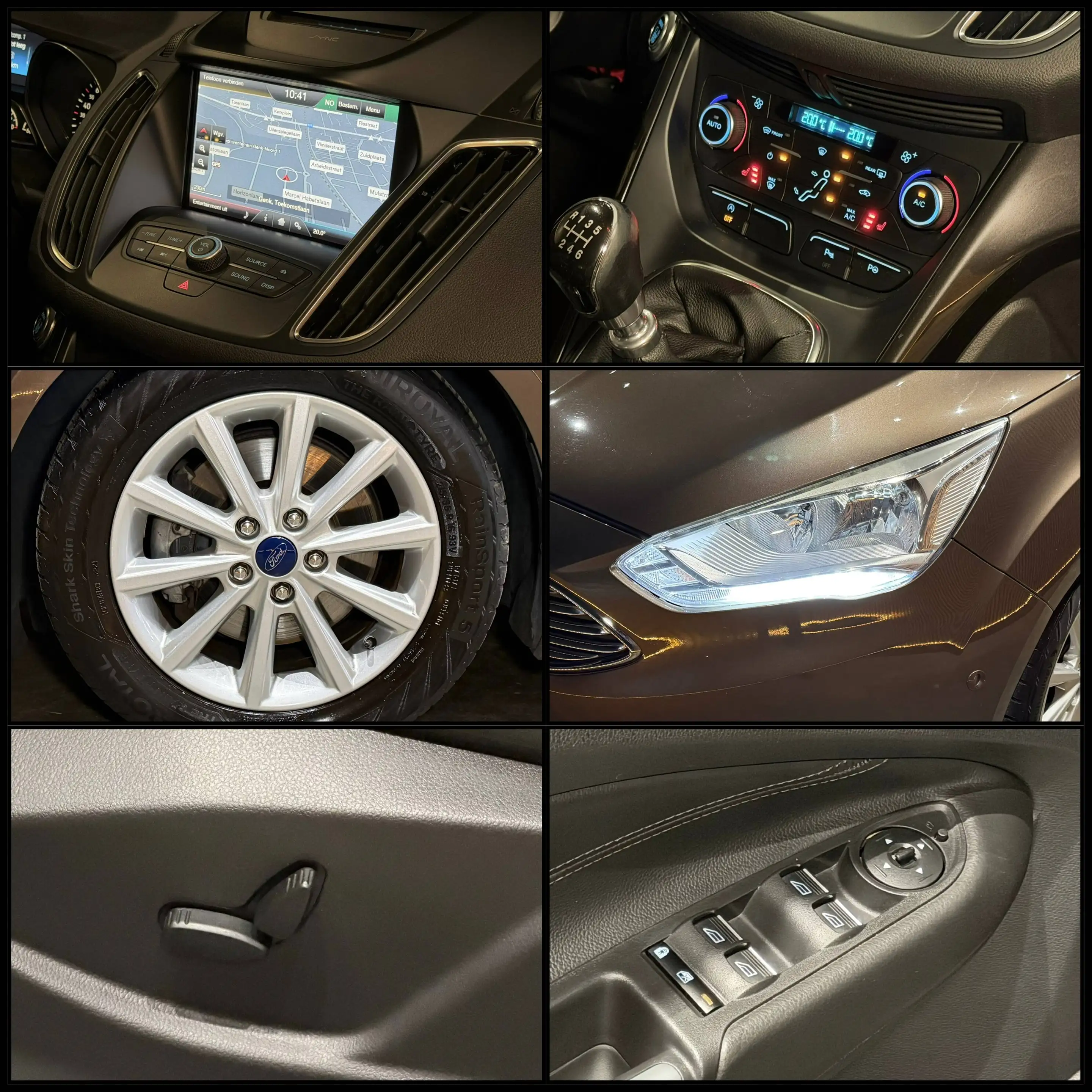 Ford Grand C-Max ✅1.5 EcoBoost 12 Maanden GARANTIE Airco Navi Leder Zetelverwarming Parkeersensoren — photo 13