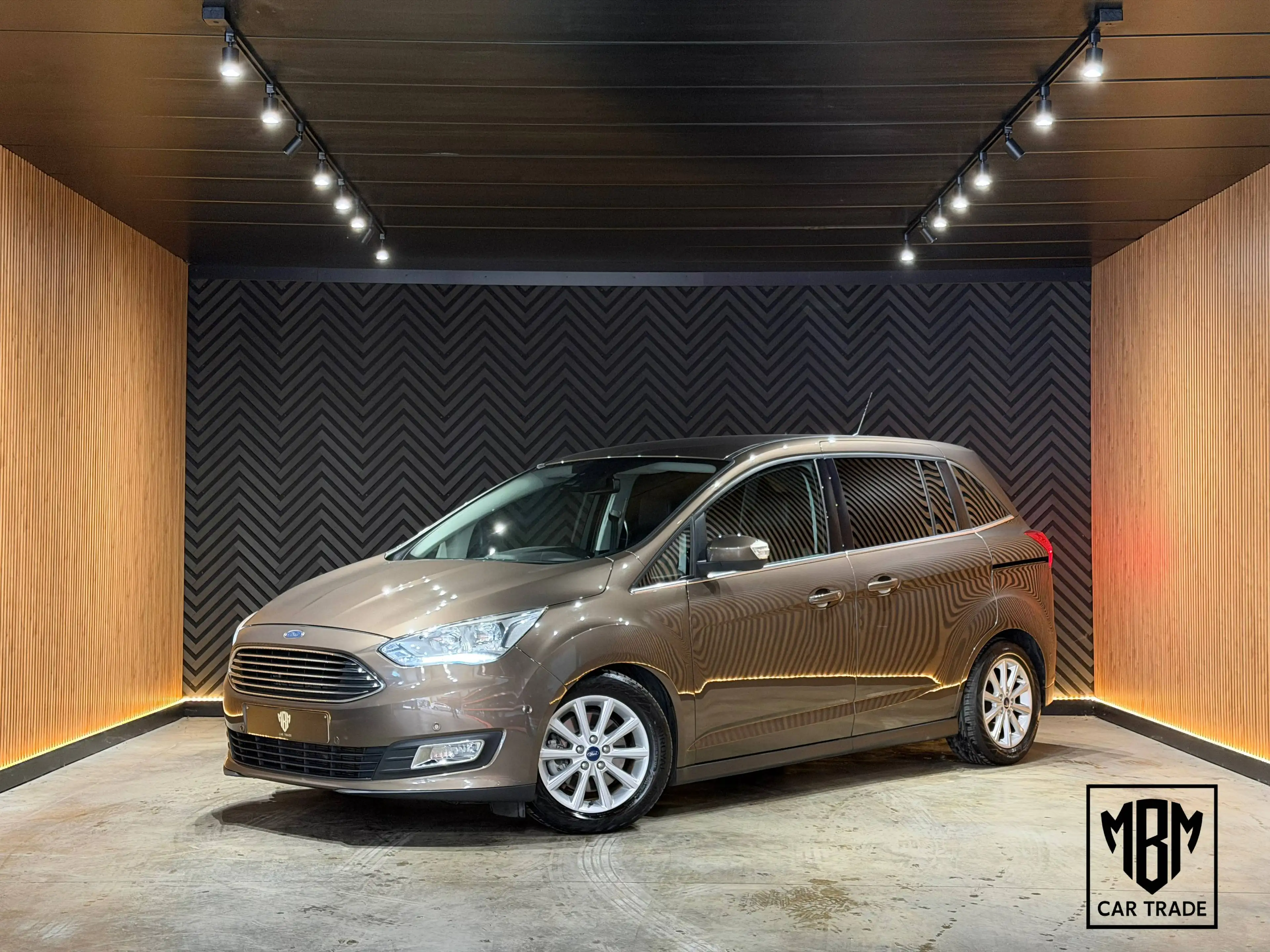 Ford Grand C-Max ✅1.5 EcoBoost 12 Maanden GARANTIE Airco Navi Leder Zetelverwarming Parkeersensoren