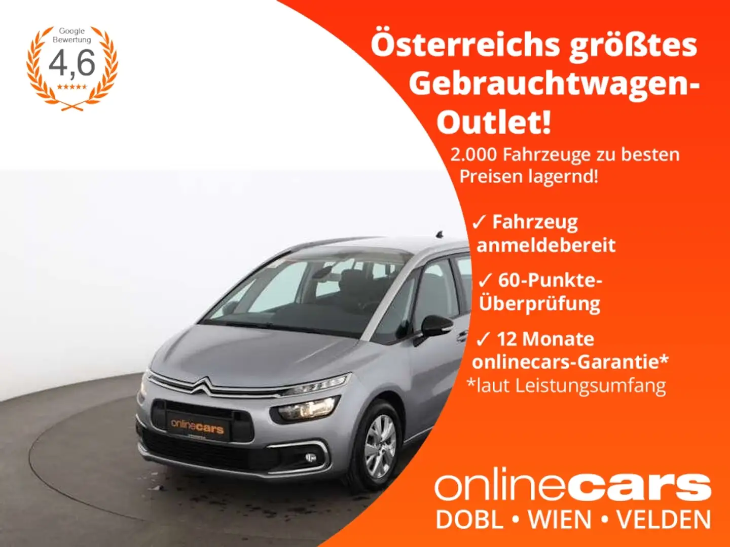 Citroen C4 Grand ST 1.5 BlueHDi Selection Aut 7-SITZER Grijs - 1