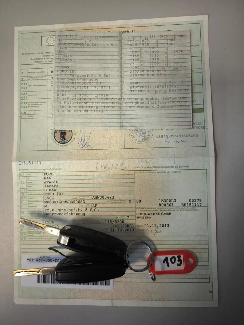 Ford S-Max Titanium1.6i EcoBoost Motor KontroL aktiv Argent - 2