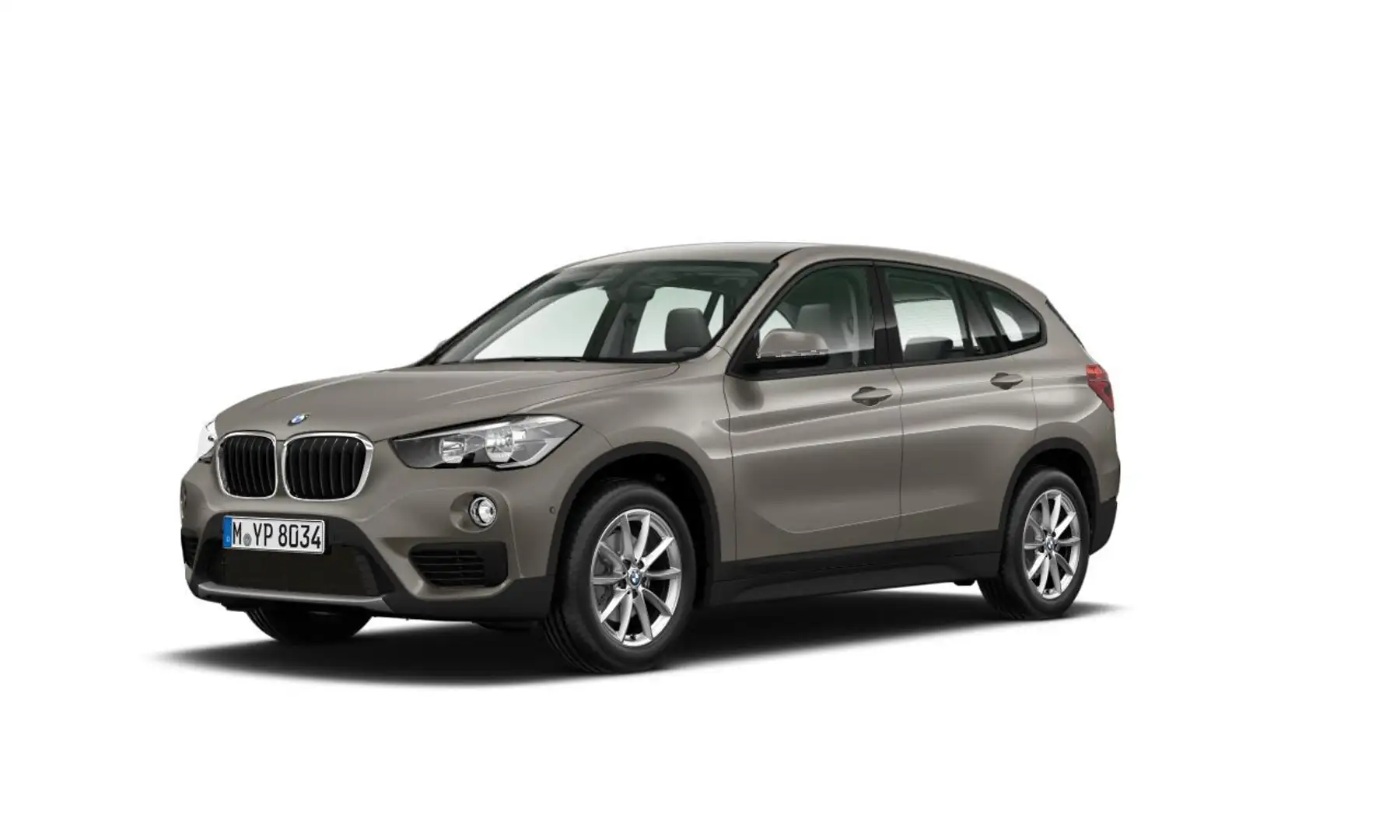 BMW X1 sDrive 18 d*AHK*Navi*Leder*aus 1.Hand Plateado - 1
