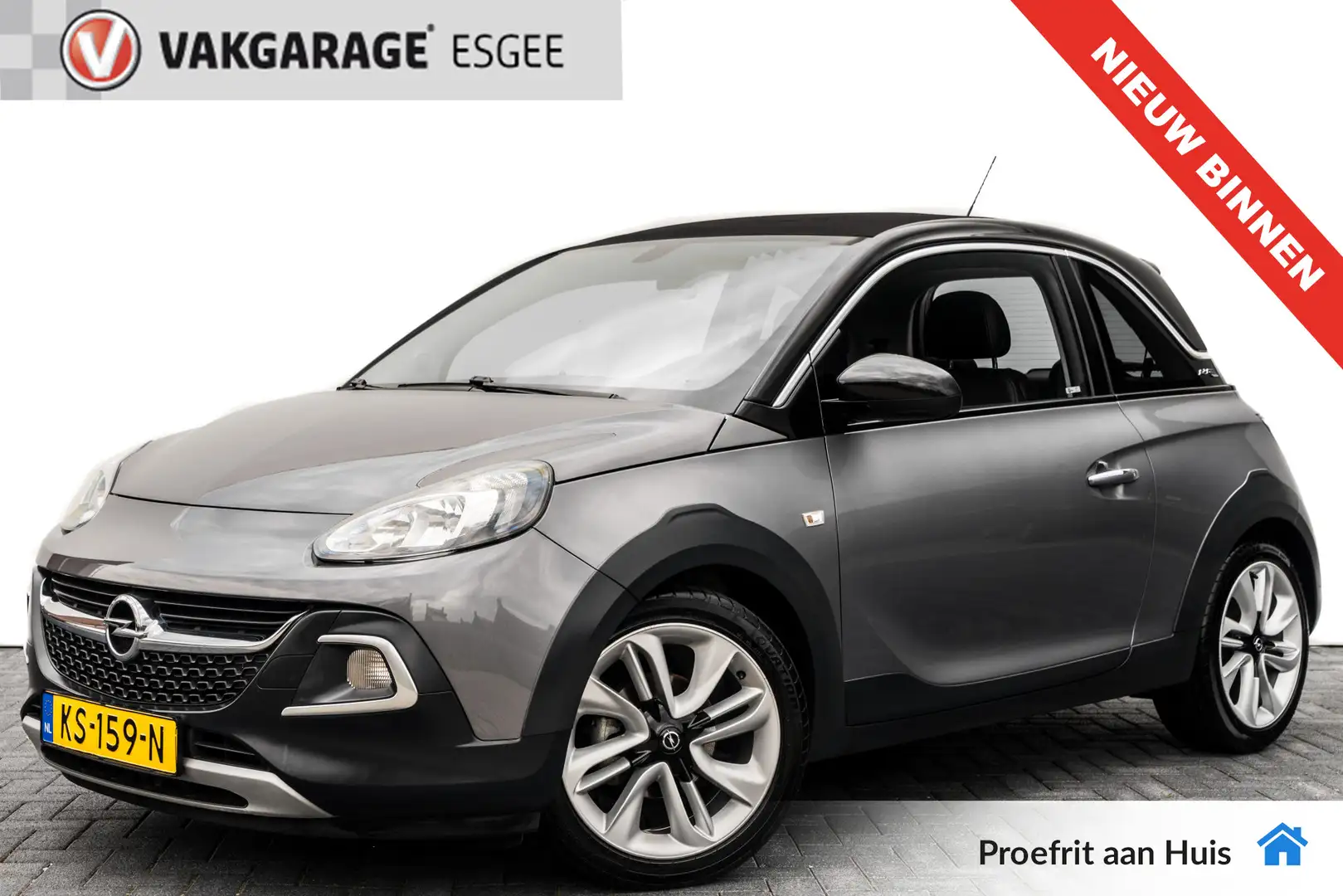 Opel Adam 1.0 90 PK Turbo Rocks CABRIO RIJKLAAR INCL:GARANTI Gris - 1