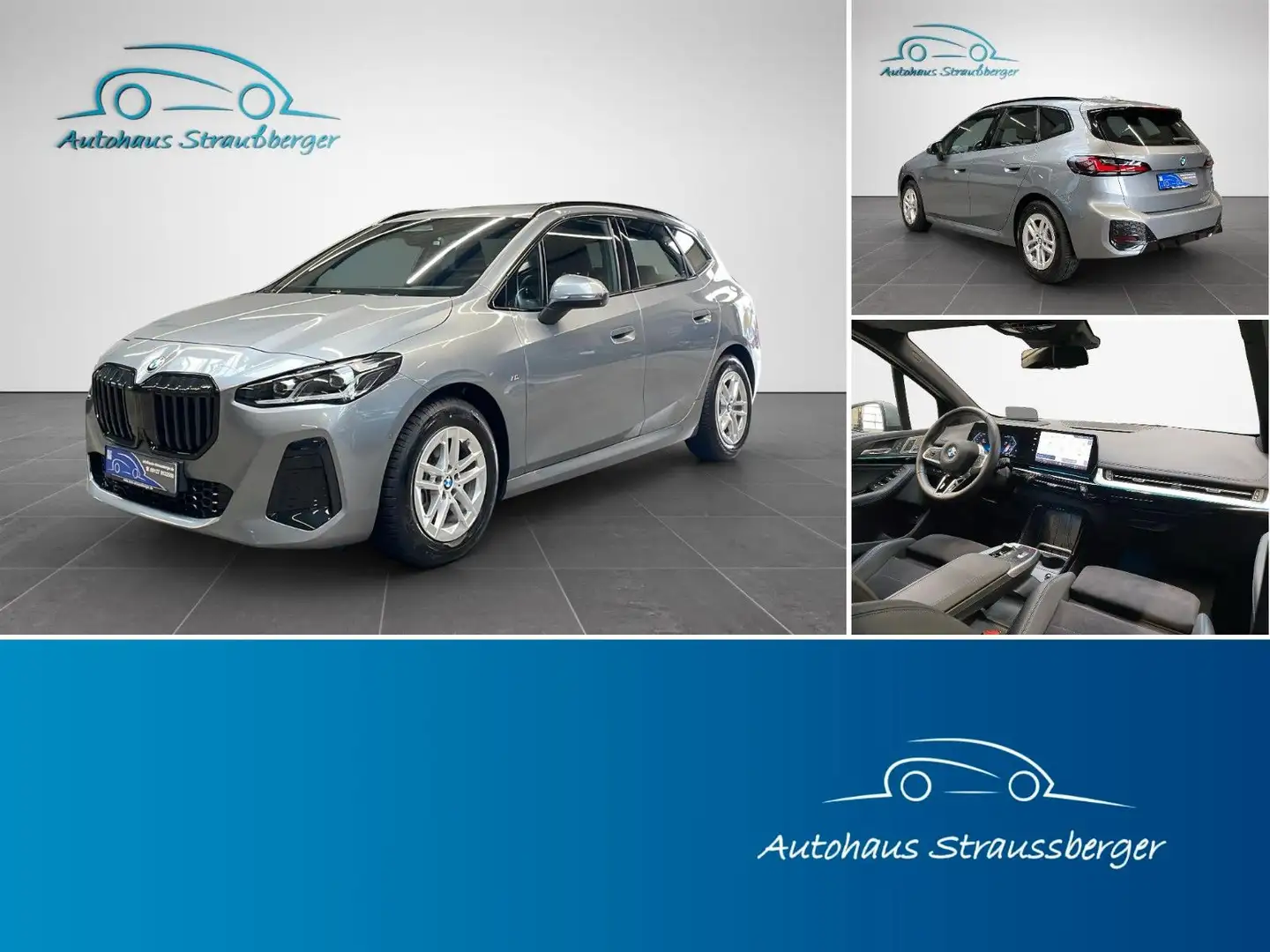 BMW 218 M Sport ACC HuD H/K AHK SHZ Grau - 1