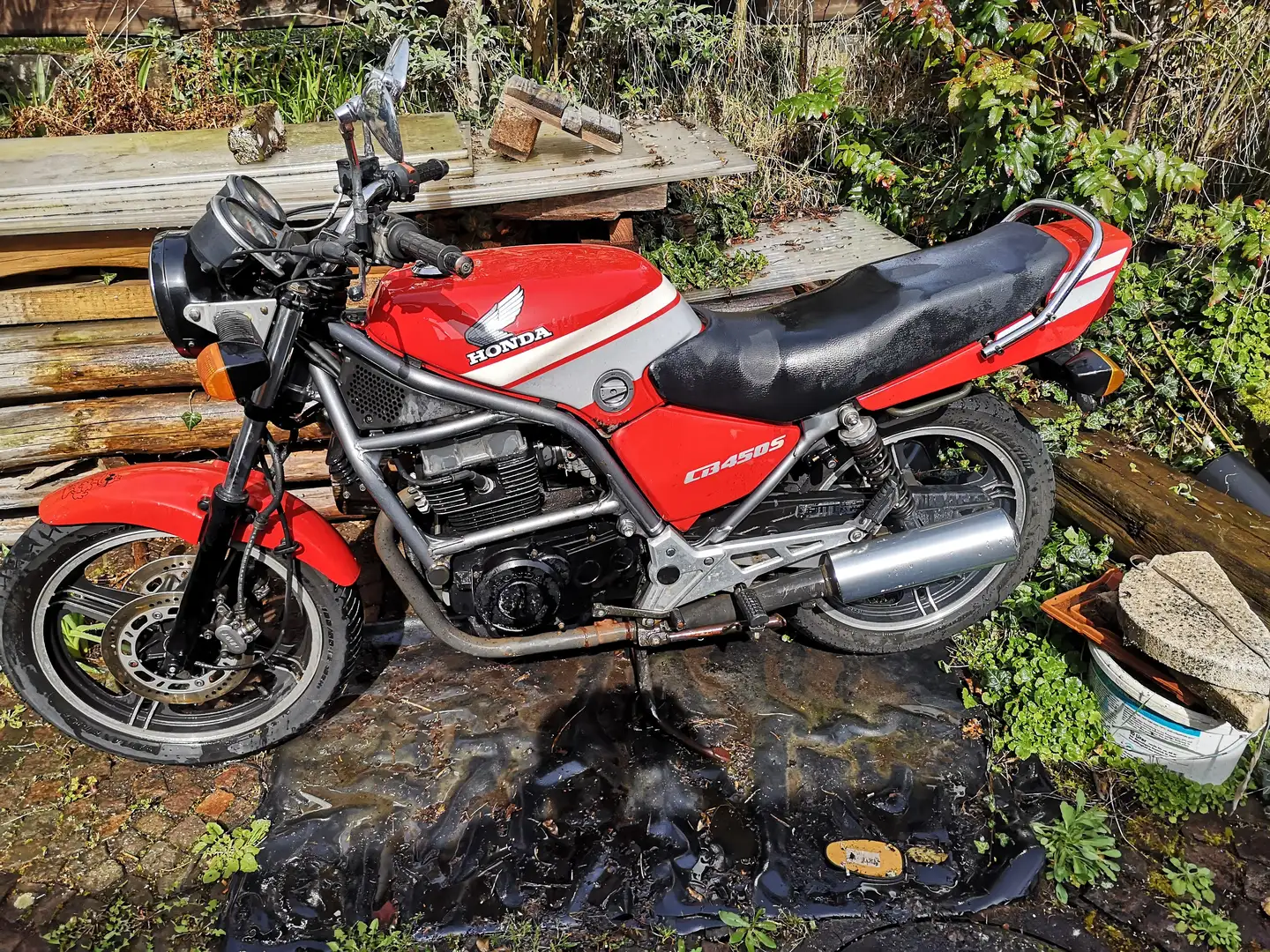 Honda CB 450 PC17 Rood - 2