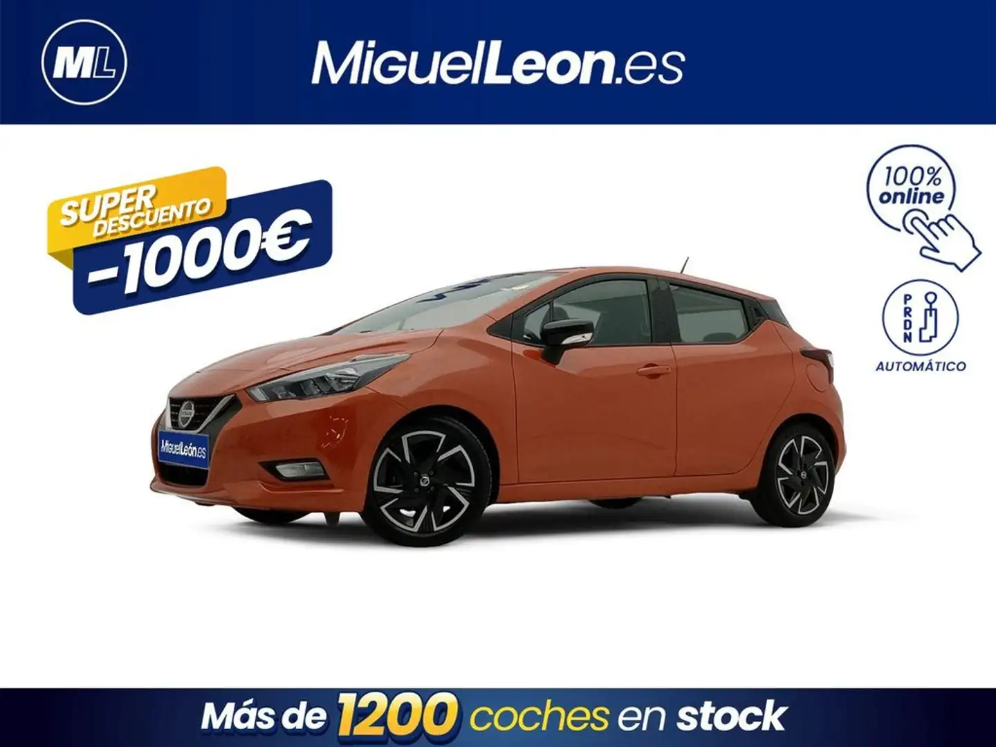 Nissan Micra IG-T N-Desing Black CVT 92 Naranja - 1