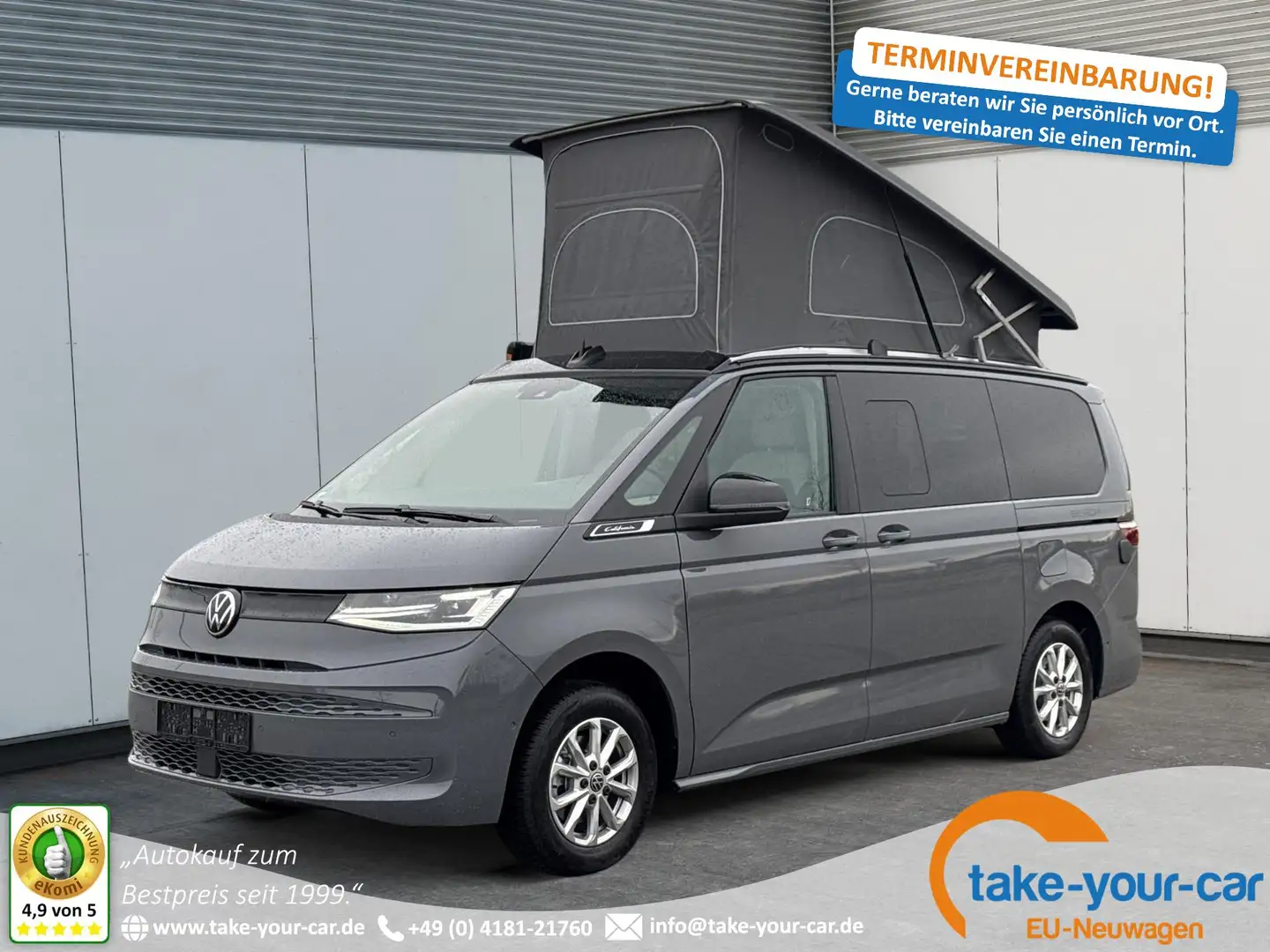Volkswagen T7 California Beach Camper MATRIX-LED+GJR+ACC+M... Schwarz - 1