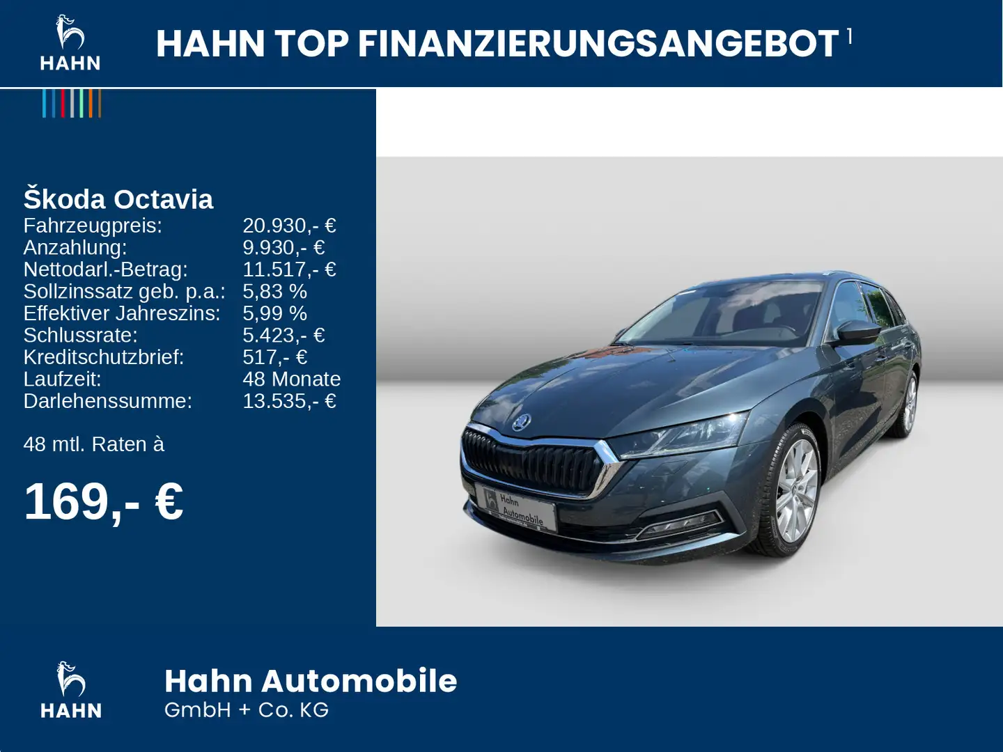 Skoda Octavia Combi 2.0TDI DSG First Edition AHK Navi Grau - 2