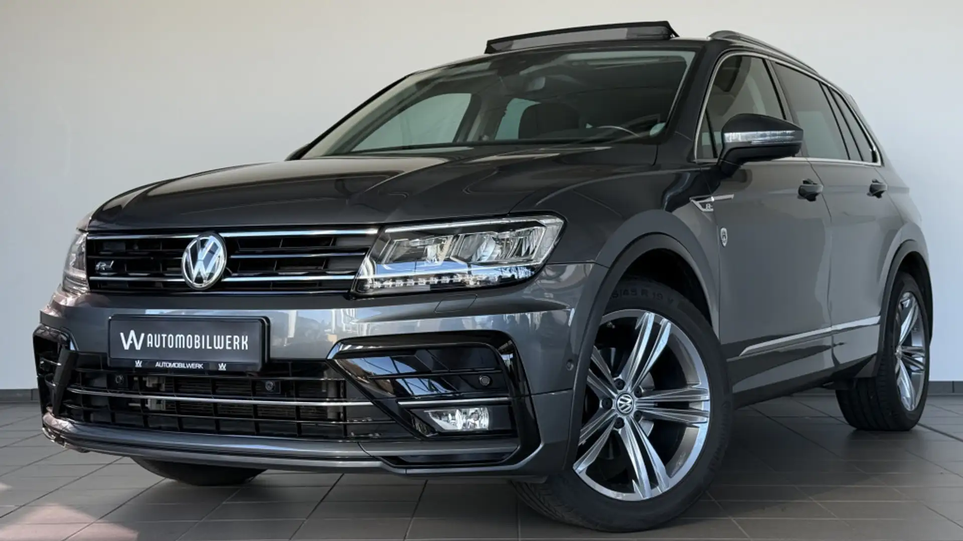 Volkswagen Tiguan |R LINE |PANO |AHK |LED |ACC |LANE |KAM Grau - 1