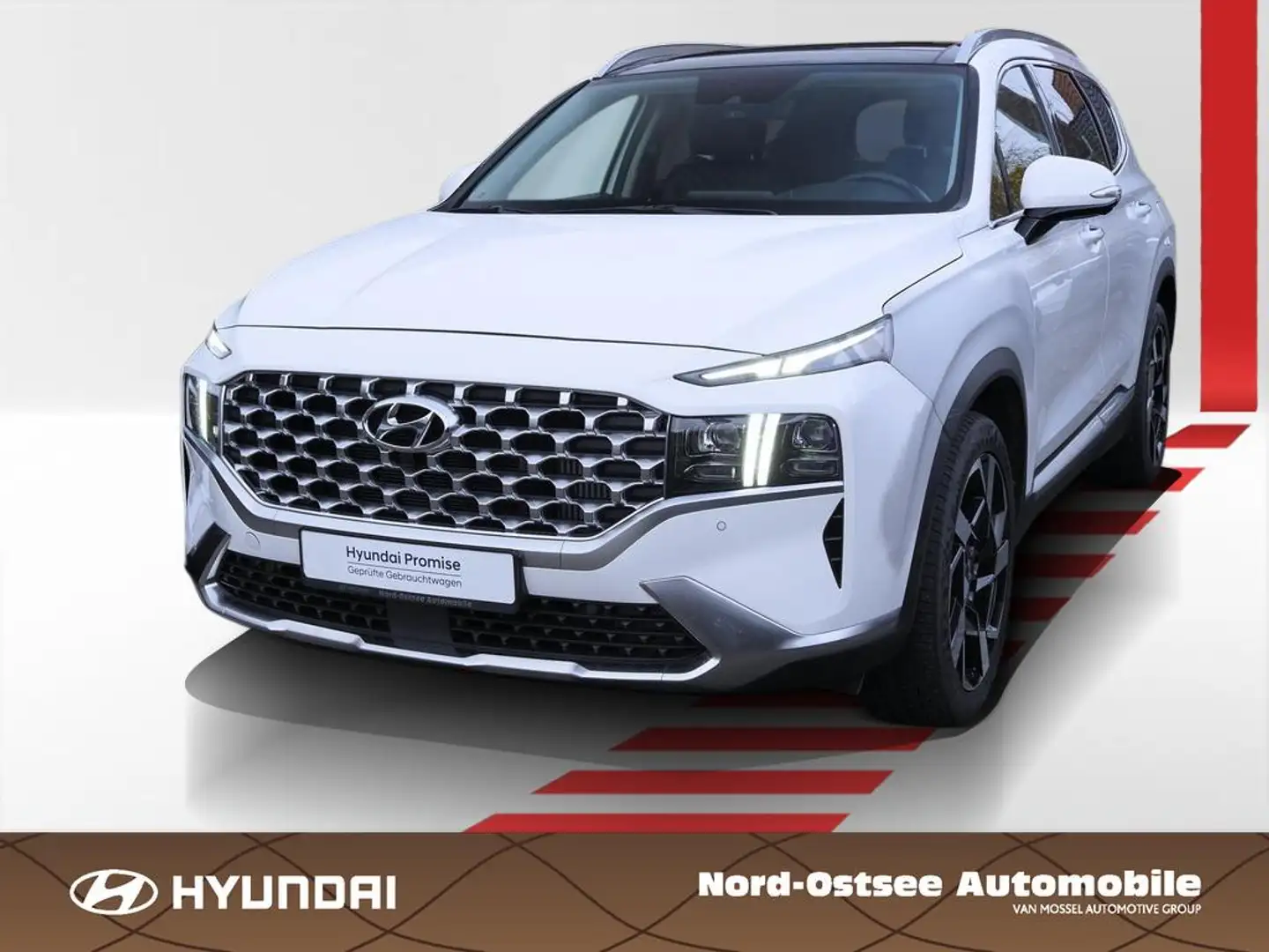 Hyundai SANTA FE 2.2 CRDi PRIME 4WD KAMERA PDC HUD PANO Weiß - 1