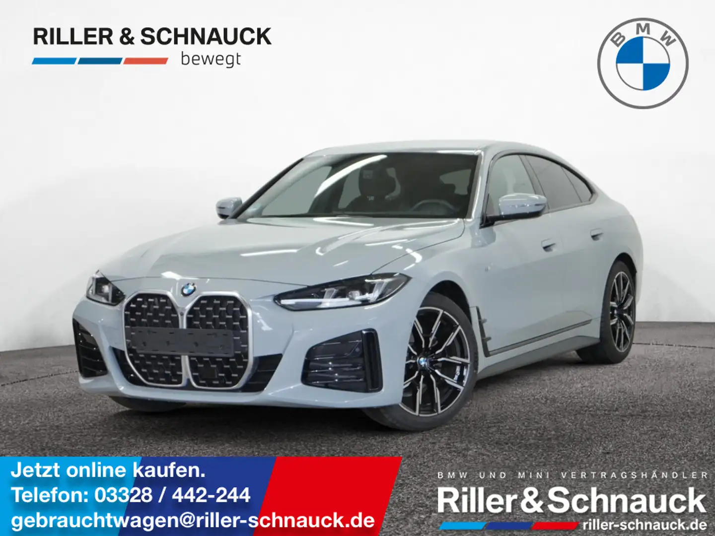 BMW 420 d Gran Coupe M Sport AHK+360°KAM+HUD+19ZOL Grau - 1