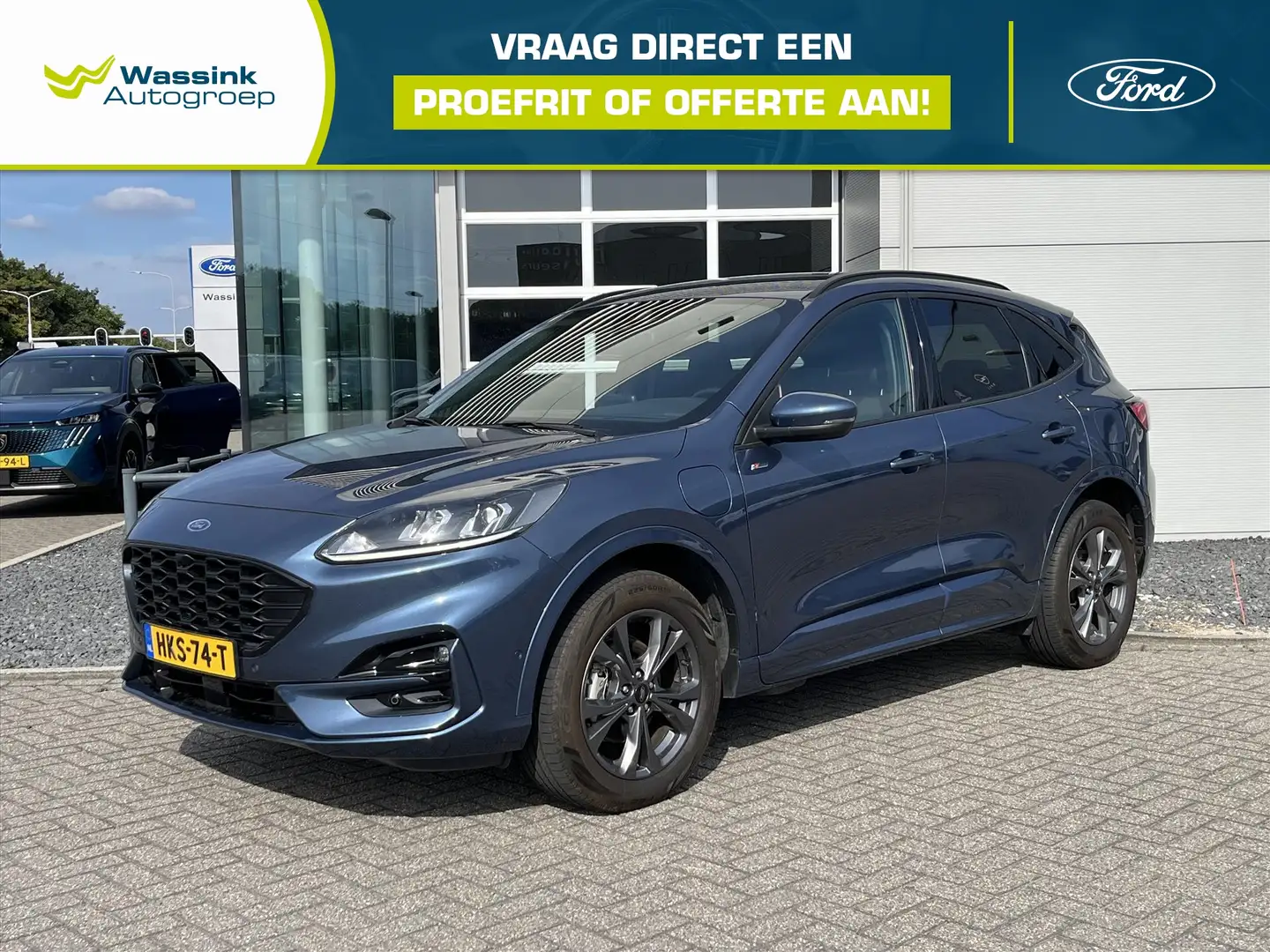 Ford Kuga 2.5 PHEV e-CVT 225pk ST-Line | Navigatie | Parkeer Blauw - 1