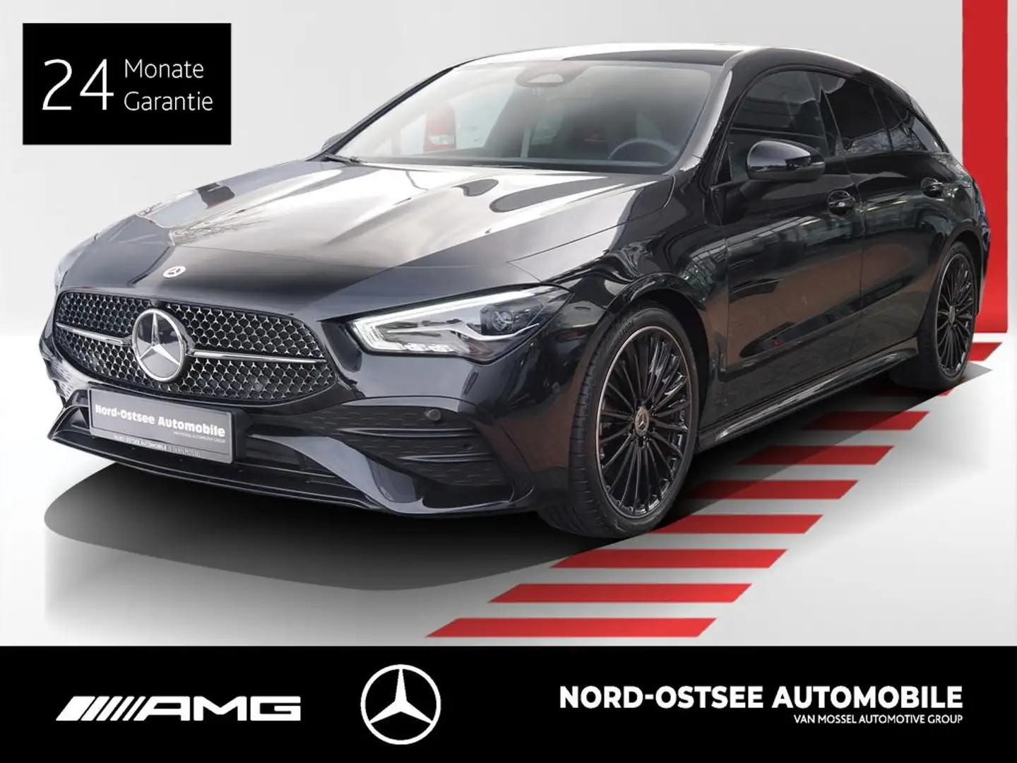 Mercedes-Benz CLA 200 d SB AMG ADV+ AHK NIGHT SPUR KAMERA LED Noir - 1