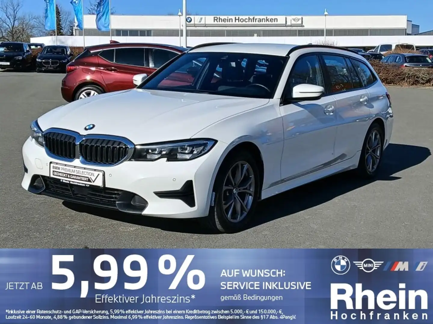 BMW 320 d Touring Sport Line LCPROF ACC NAVI HiFi FLA Wit - 1