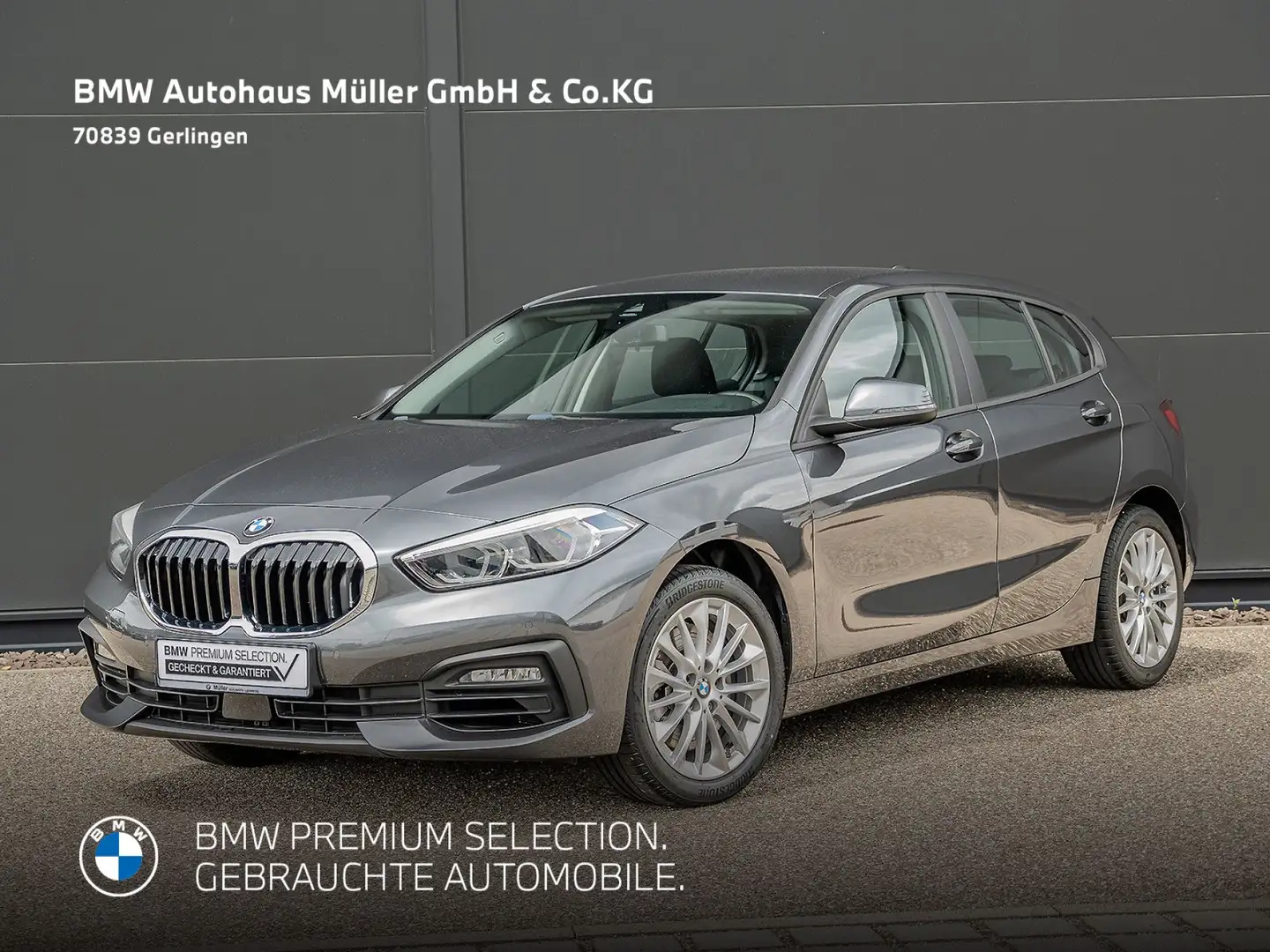 BMW 120 iA 5-Tür LED LiveCockpit Tempomat SH PDC DAB Gris - 1