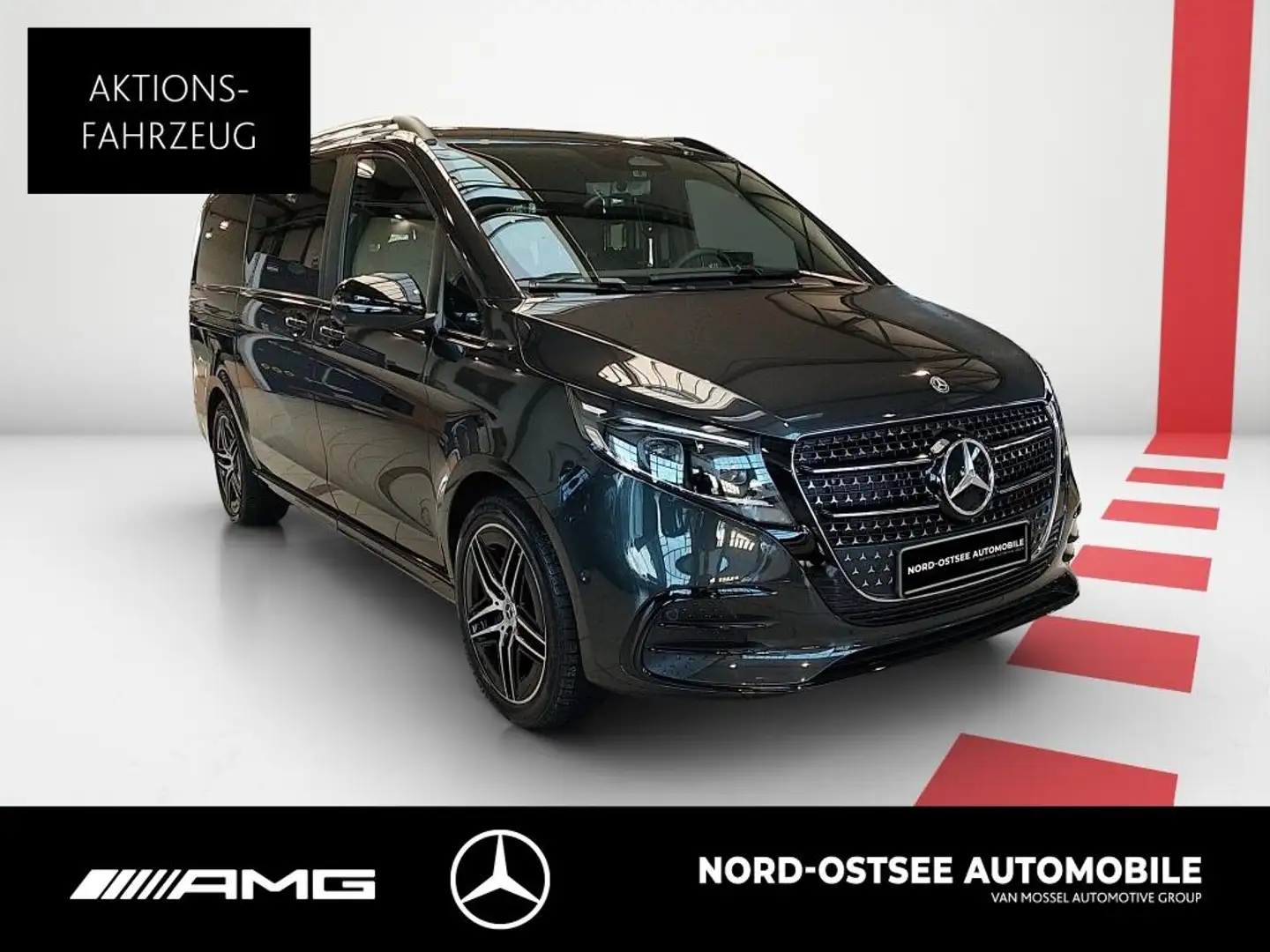 Mercedes-Benz V 300 d 4M AVANTGARDE LANG AMG+PANO+SITZKLIMA+AHK Grau - 2