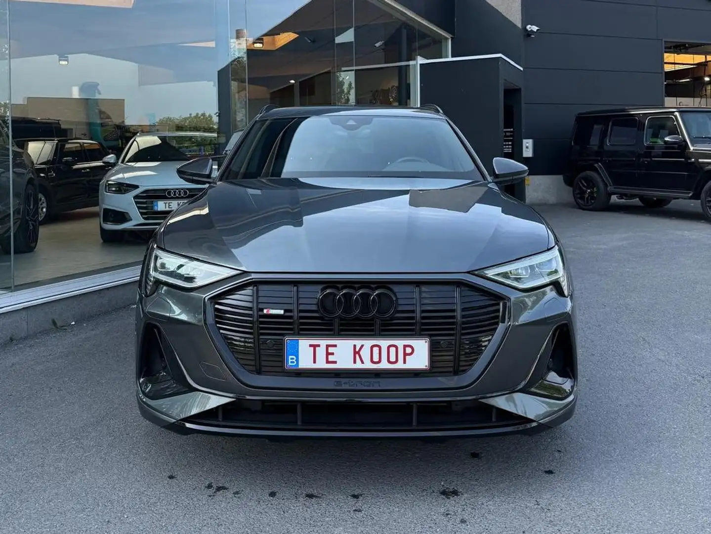 Audi e-tron 95 kWh 55 Quattro S line pdc camera led btw Gris - 2