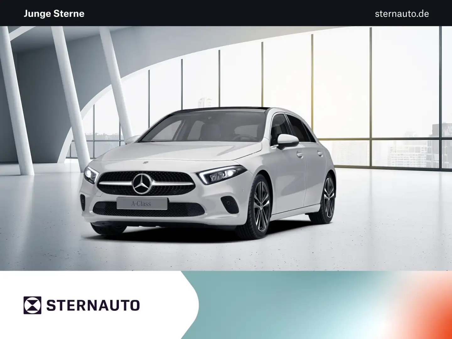 Mercedes-Benz A 200 A 200 Editon 19 Prog Pano RüCam LED Adv Sound Weiß - 1