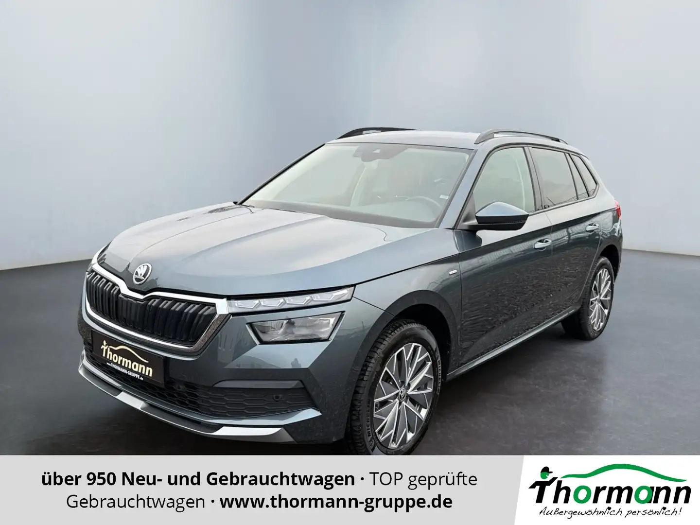 Skoda Kamiq Clever 1.0TSI DSG Rückfahrkam., Lane Assist Grijs - 1
