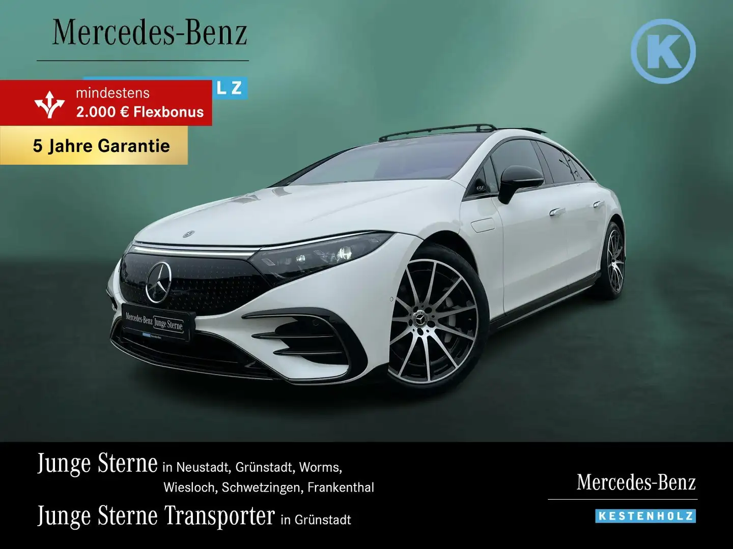 Mercedes-Benz EQS EQS 450+ AMG+AIRM+DISTRO+PANO+BURME+360°+SITZKLI Weiß - 1