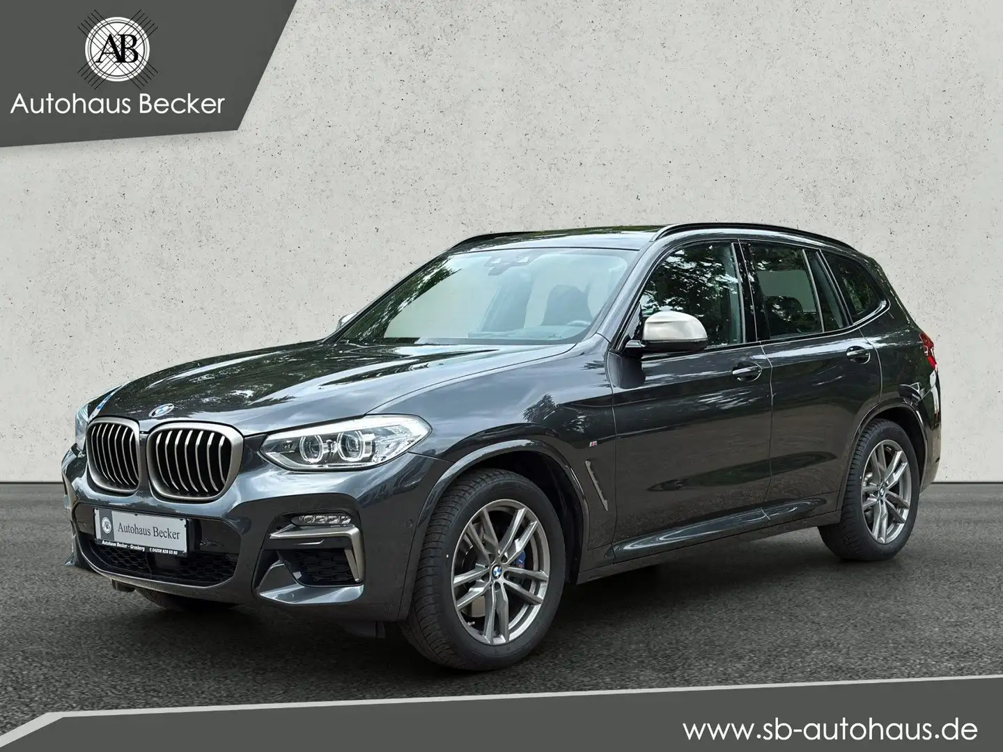 BMW X3 M d+PANORAMA+KAMERA+AHK+LEDER+ACC+LED+ Grau - 1