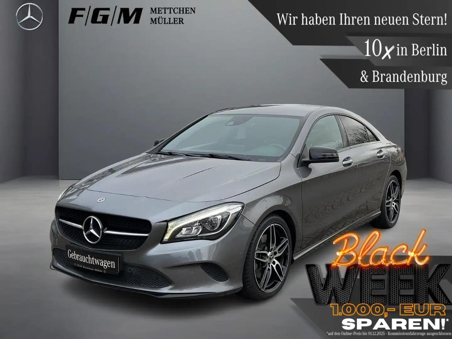 Mercedes-Benz CLA 250 Urban TWA|Night|Sitzhz|Kam|Keyless|Memory Grau - 1