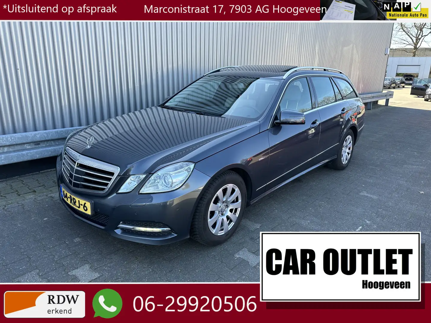 Mercedes-Benz E 200 Estate CGI Business Class Avantgarde Clima Cruis L Grijs - 1