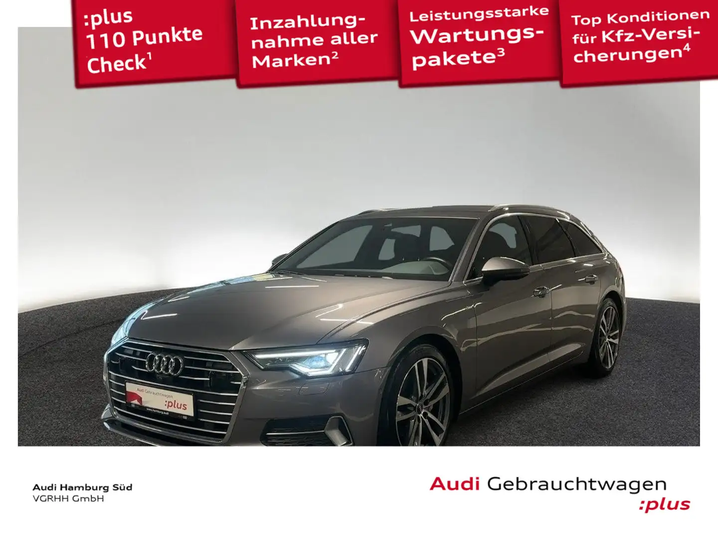Audi A6 40 TDI S tronic S LINE Navi AHK Kameras Grau - 1