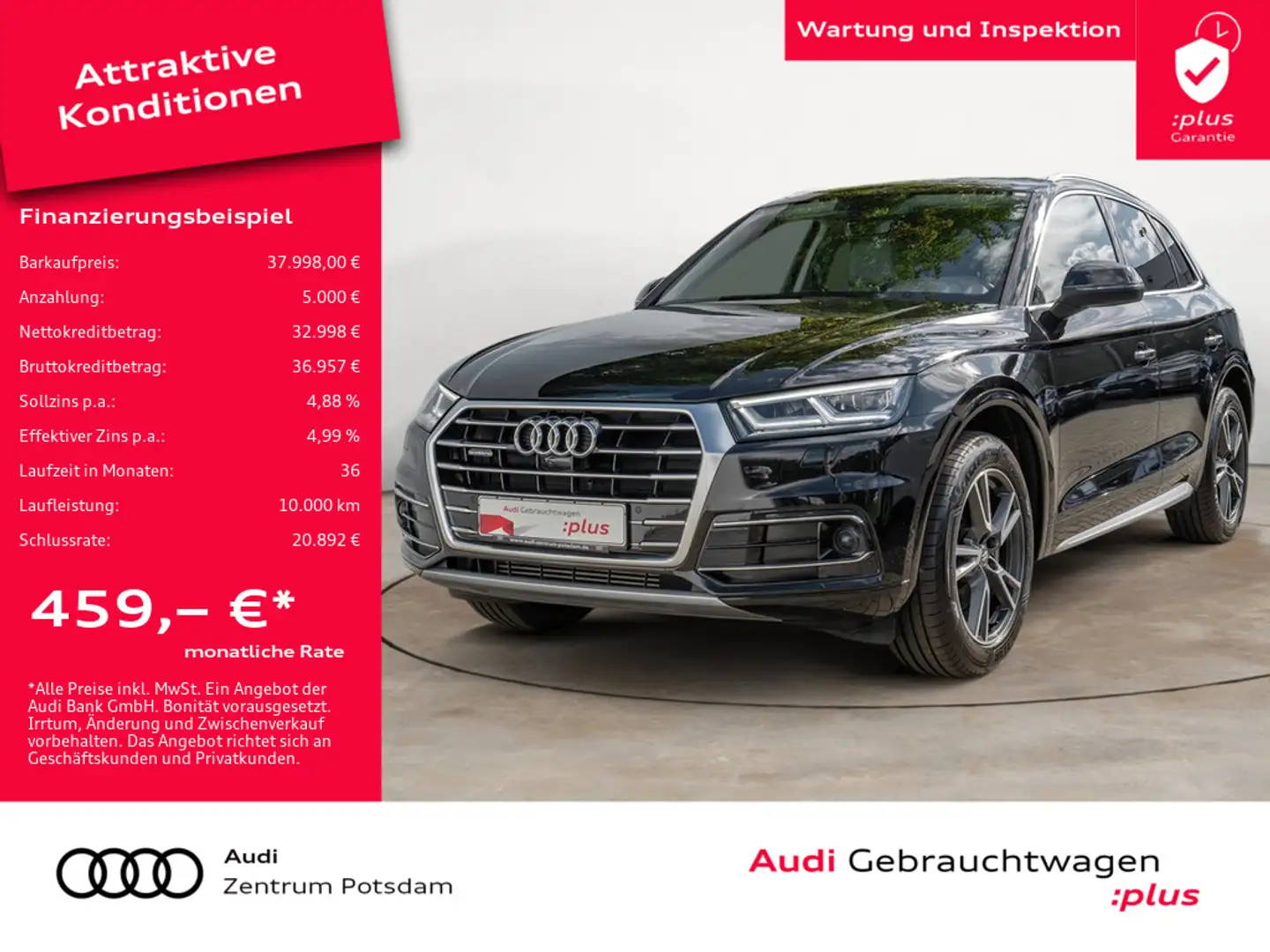 Audi Q5 45 TFSI quattro MATRIX LUTF STAND NAVI Nero - 1