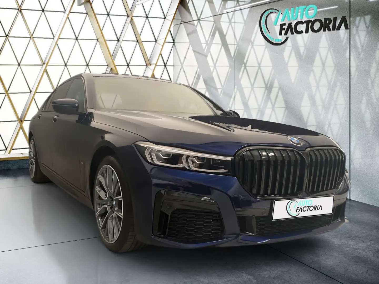 BMW 745 E -56% HYB 394cv BVA8 M Sport +T.PANO+GPS+Options Bleu - 2