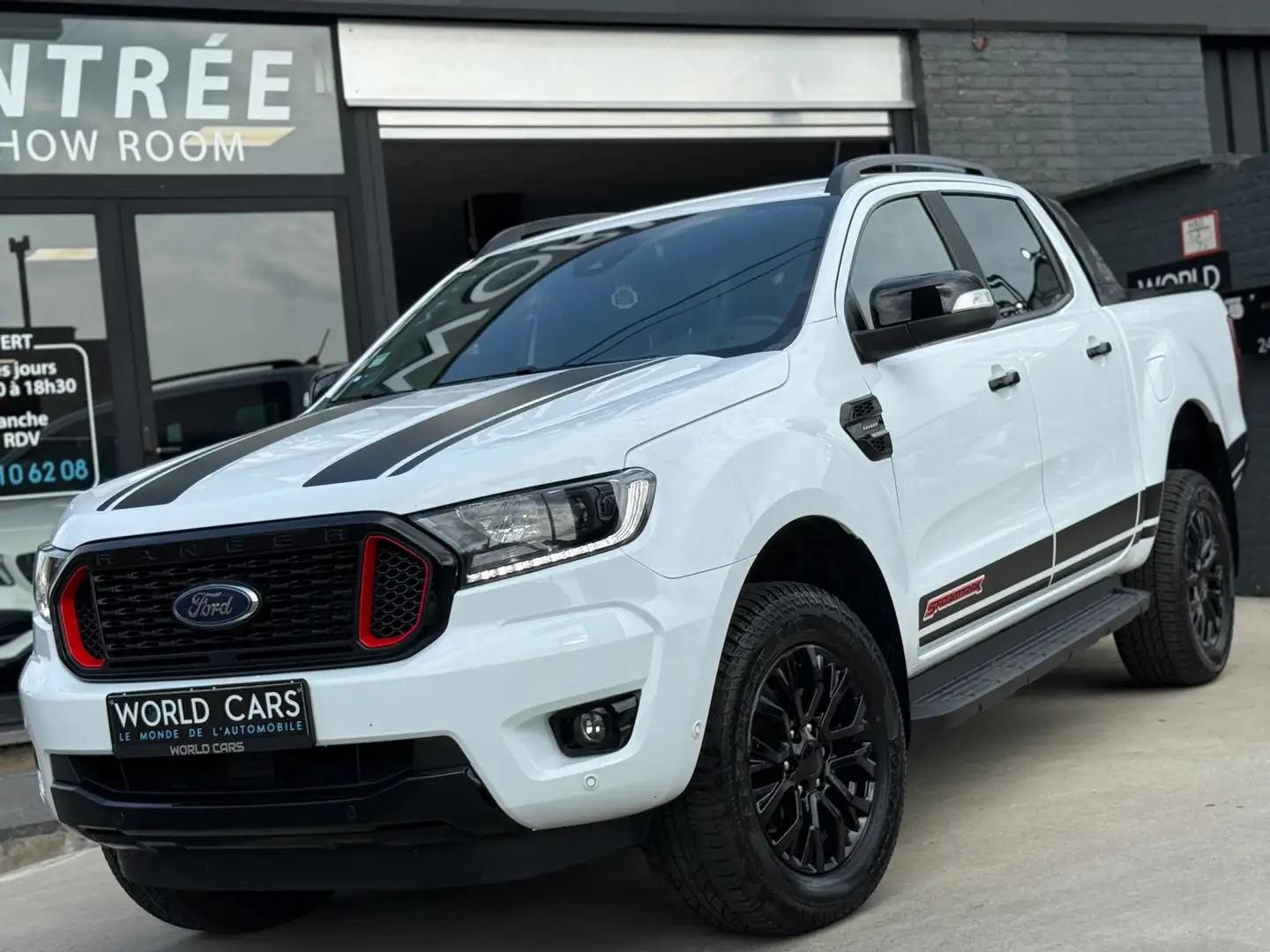 Ford Ranger 2.0 BiT EcoBlue STORMTRAK TVAC*BTWIN CAMERA NAVI Blanc - 1