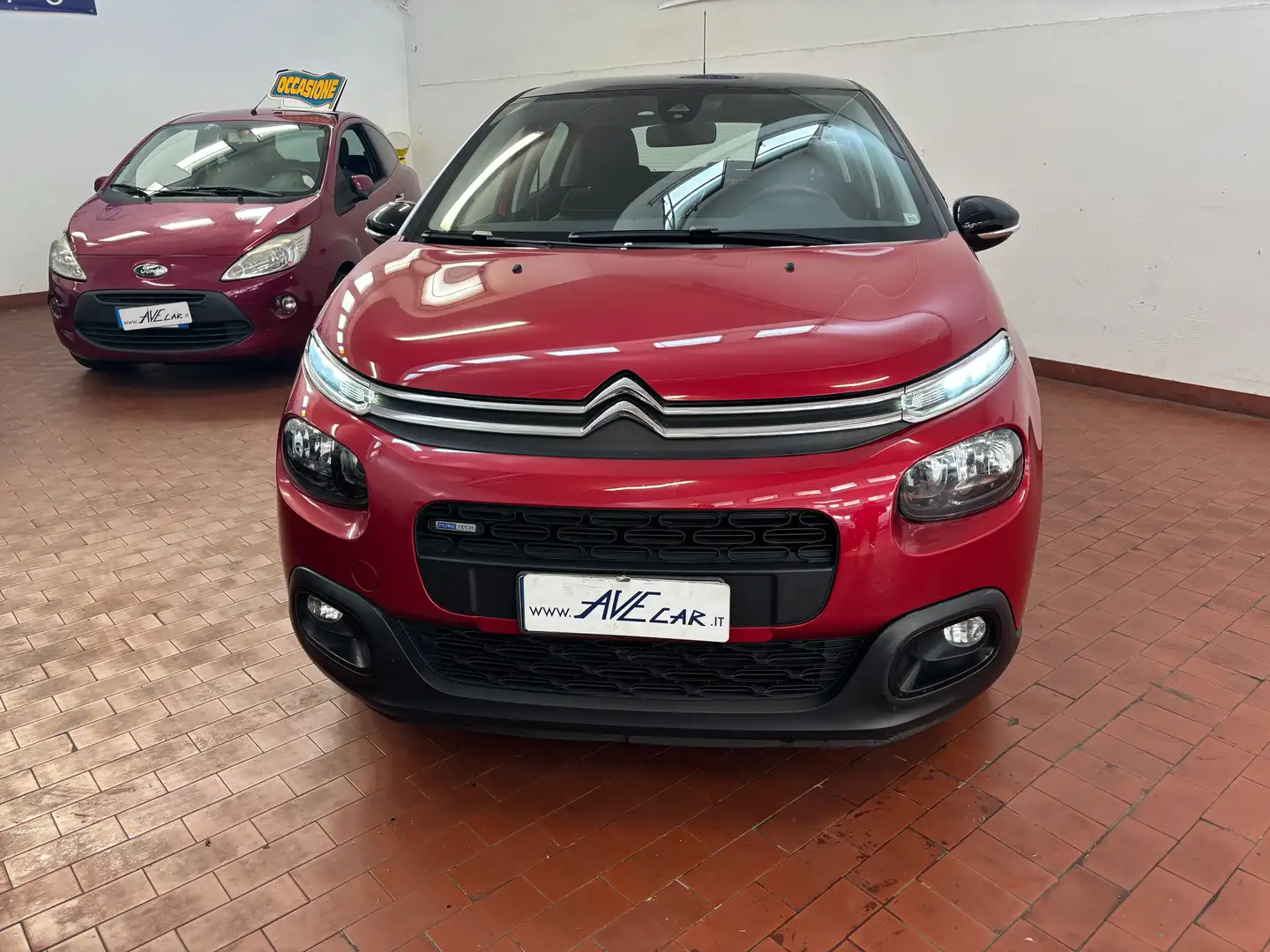 Citroen C3 1.2 puretech  1 PROPRIETARIA OK NEOPATENTATI Rosso - 2