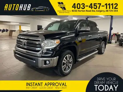 Black 2016 Toyota Tundra Pickup Truck Four-Wheel Drive Automatic