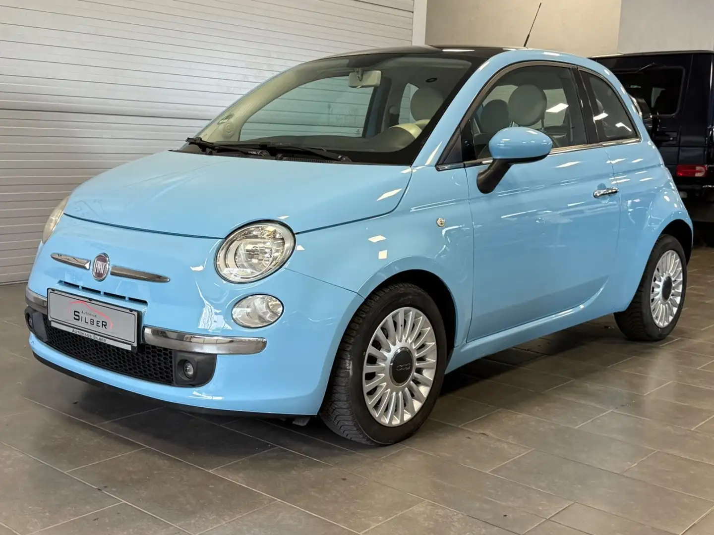 Fiat 500 Pastell/Panorama/Klima Bleu - 1