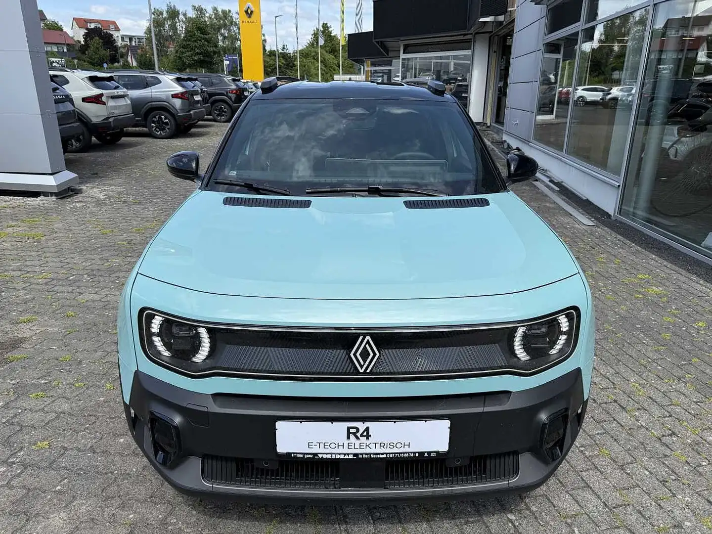 Renault R 4 4 E-Tech Iconic 150 SHZ PDC vo+hi+Kamera el. Heckk Zöld - 2