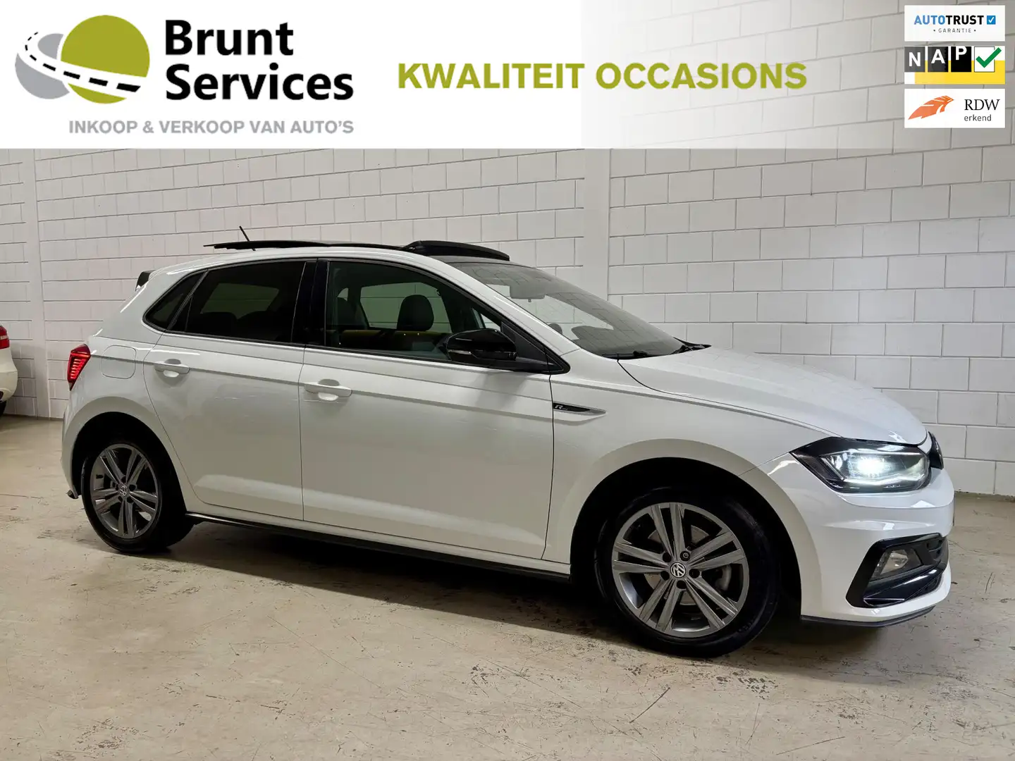 Volkswagen Polo 1.5 TSI Highline R-Line|Dsg|Panodak|150pk|Alcantar Wit - 1