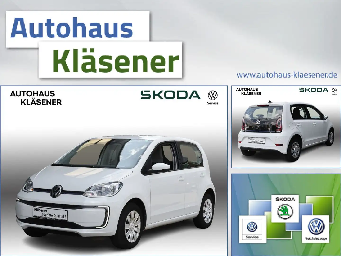 Volkswagen up! e-up! move up! 1.0 61 KW 1-Gang Automatik Weiß - 1
