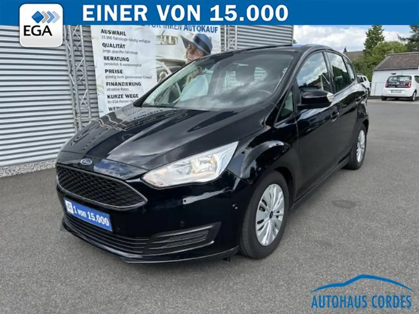 Ford C-Max 1.0 EcoBoost  TREND KLIMAAUTOM*BTH*PDC*AHK*1 HAND Schwarz - 1