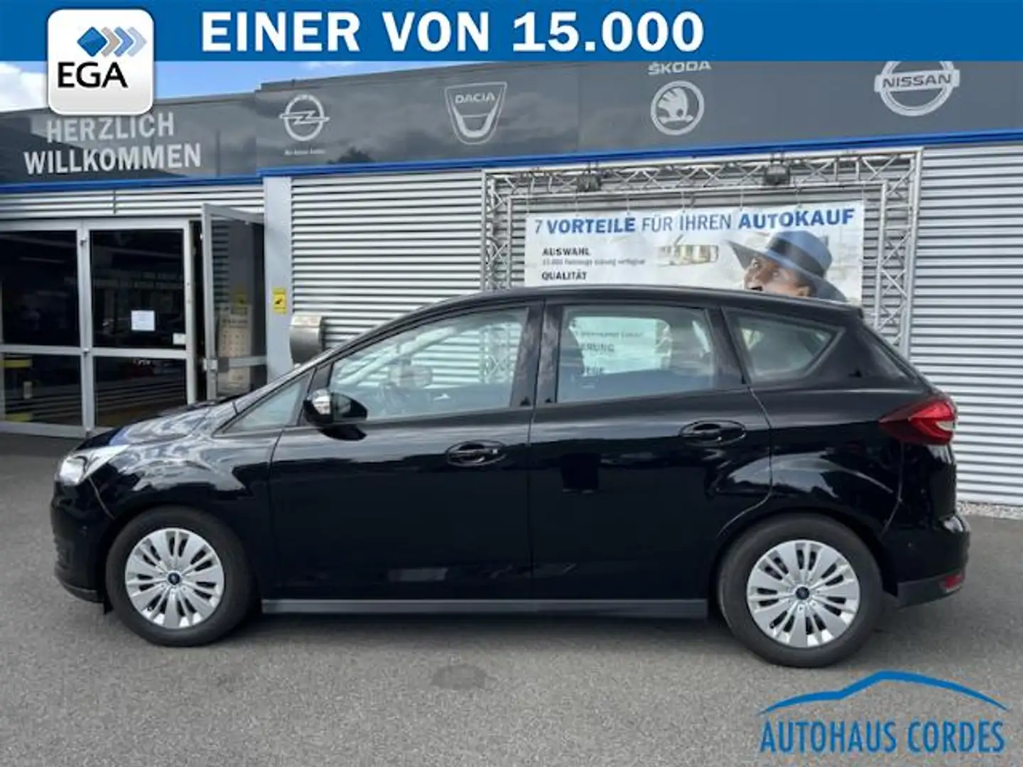 Ford C-Max 1.0 EcoBoost  TREND KLIMAAUTOM*BTH*PDC*AHK*1 HAND Schwarz - 2