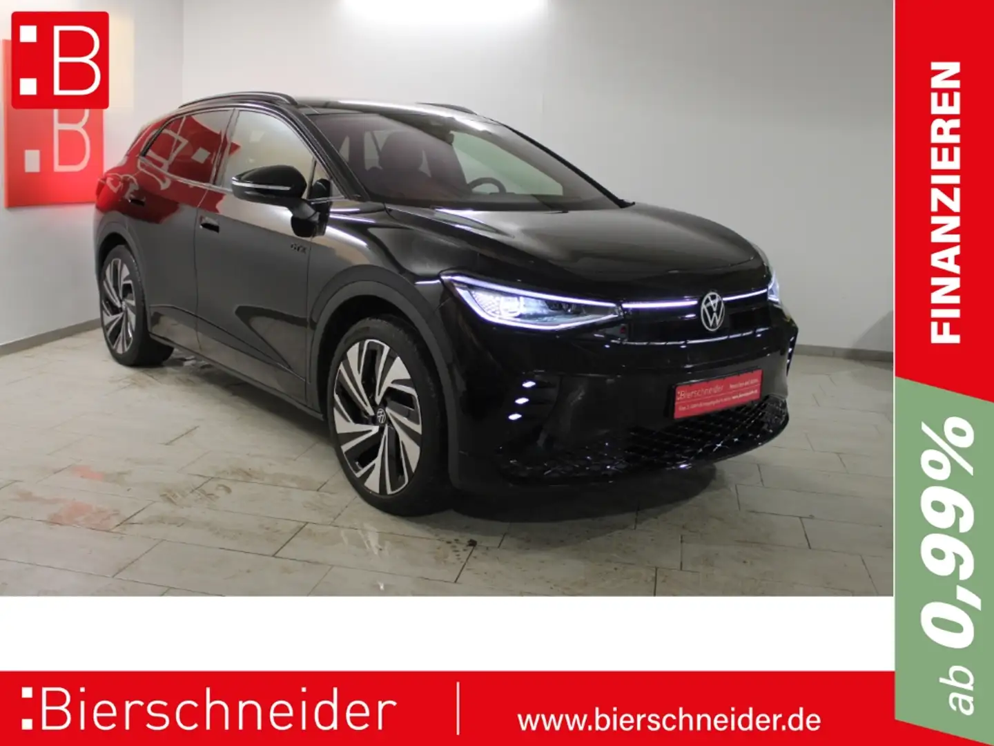 Volkswagen ID.4 GTX 4Mo. 21 AHK WÄPU MATRIX 5J.-GARANTIE Schwarz - 1