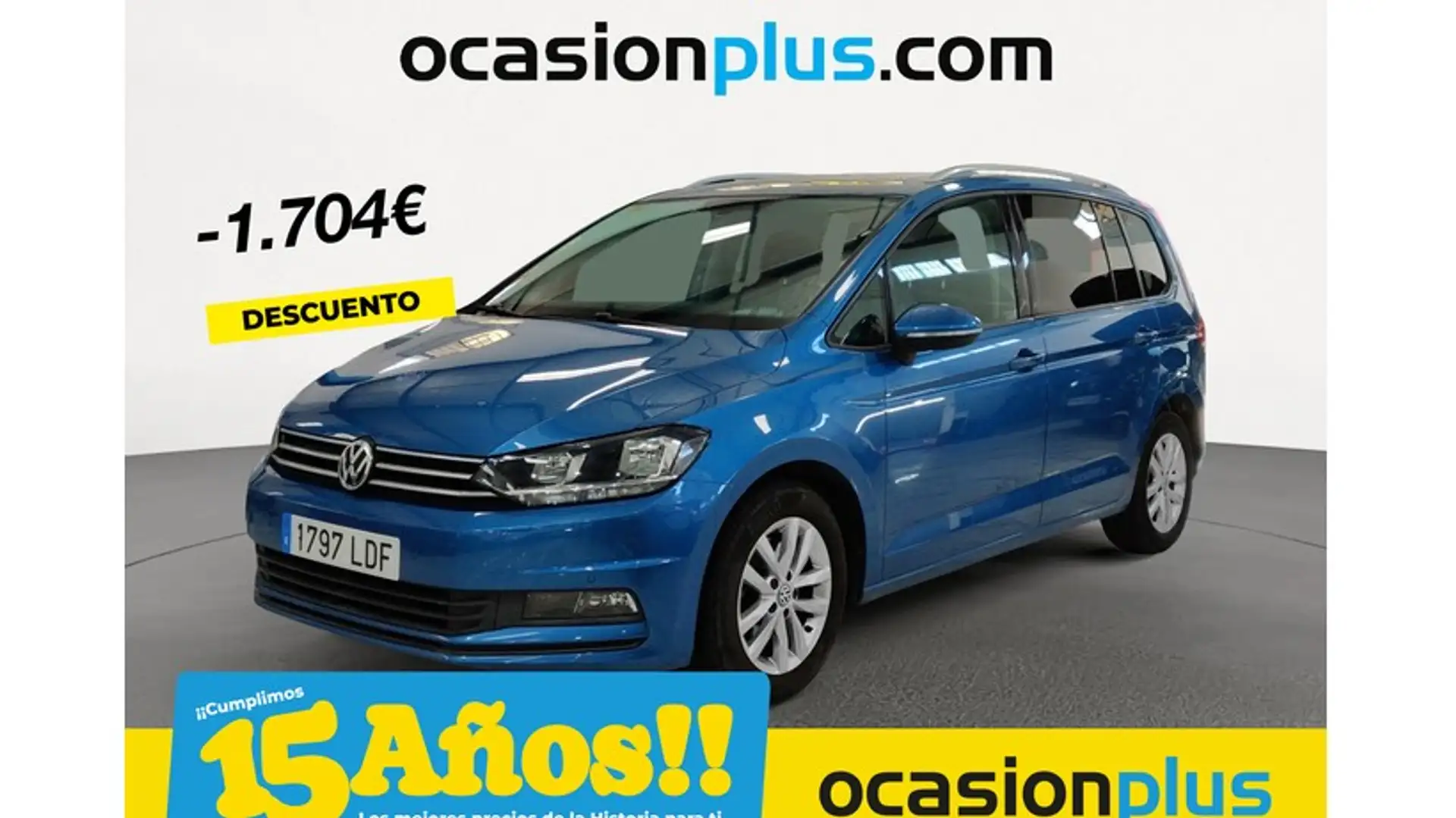 Volkswagen Touran 1.6TDI CR BMT Advance 85kW Bleu - 1