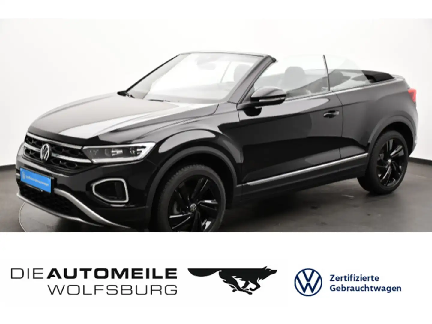 Volkswagen T-Roc Cabrio 1.0 TSI Black Style LED+/Stand/ACC Schwarz - 1