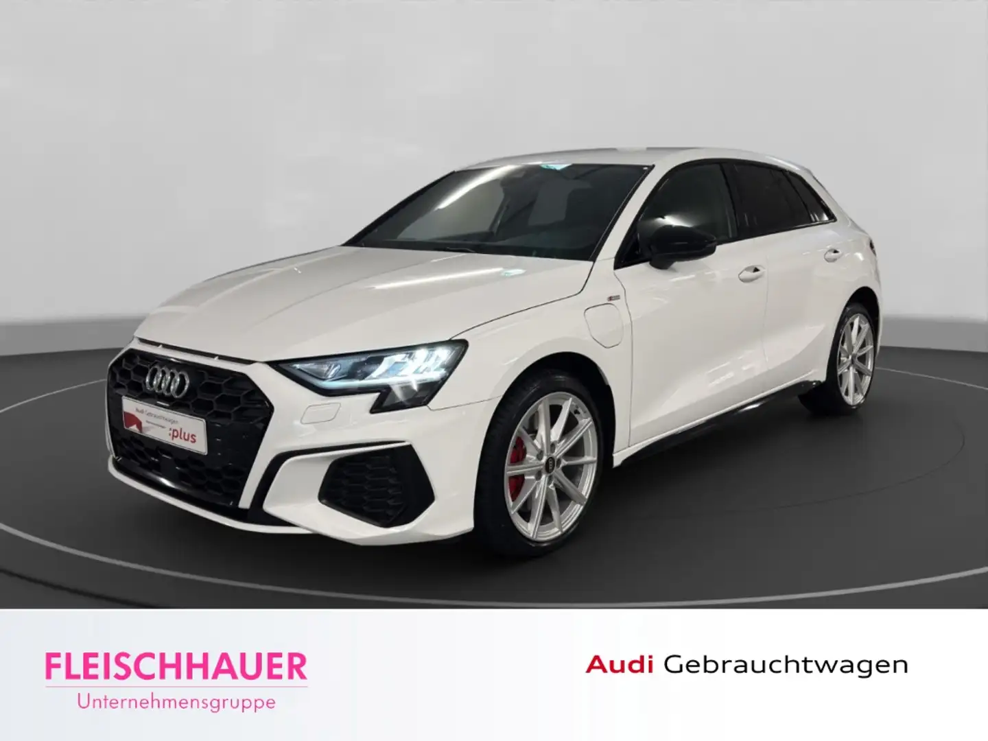 Audi A3 Sportback 45 TFSI e S line Navi+LED+VC+18''+App-co Weiß - 1