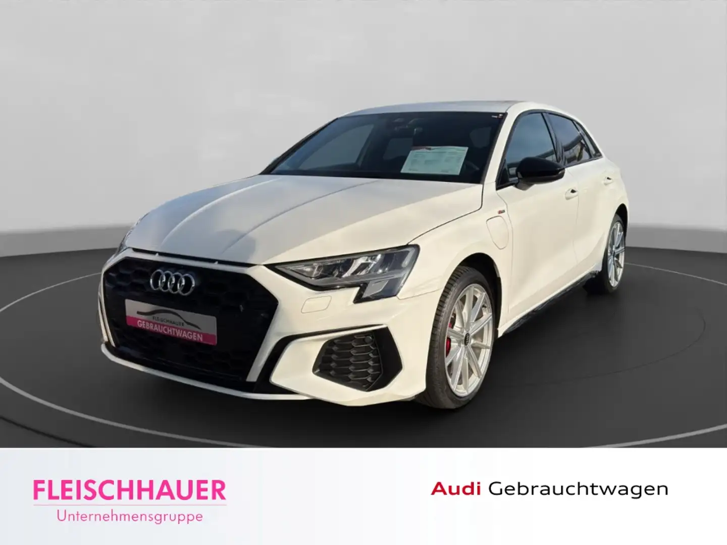 Audi A3 Sportback 45 TFSI e S line Navi+LED+VC+18''+App-co Weiß - 1