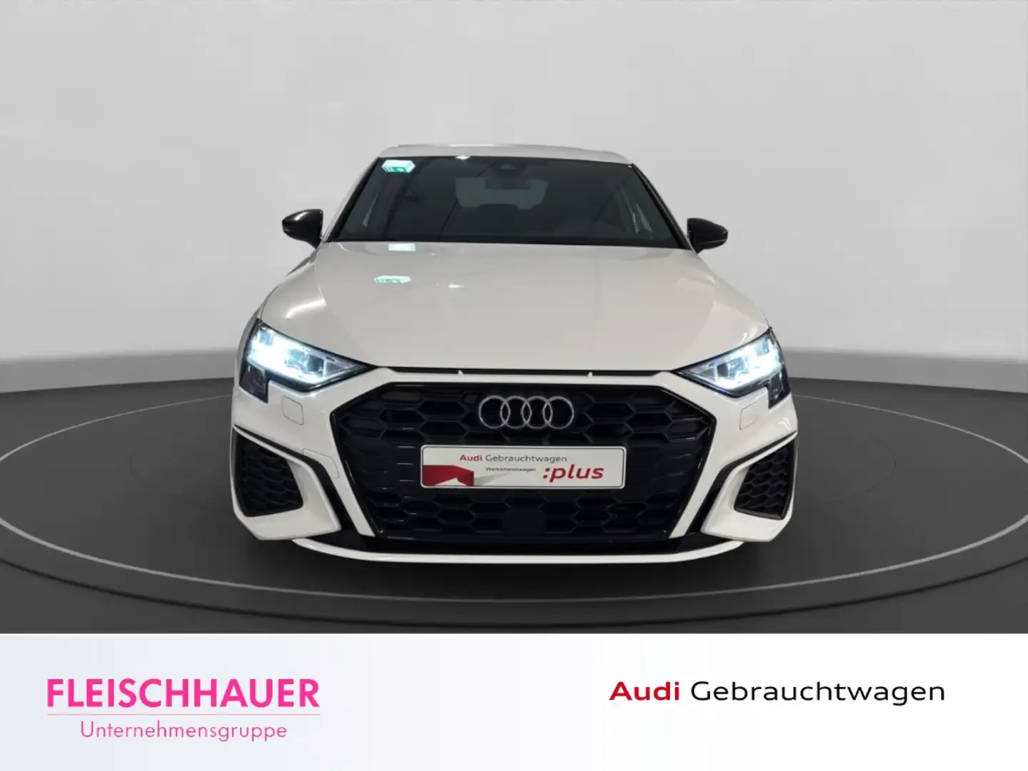 Audi A3 Sportback 45 TFSI e S line Navi+LED+VC+18''+App-co Weiß - 2