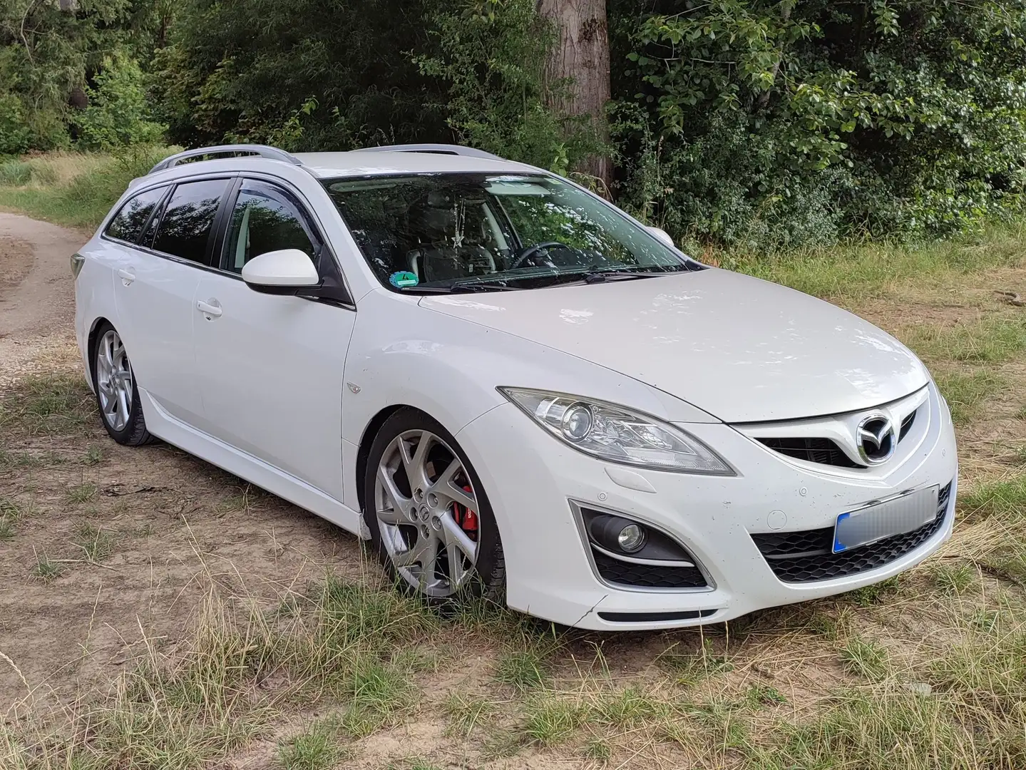 Mazda 6 6 Sport Kombi 2.2 CD DPF Sports-Line Weiß - 1