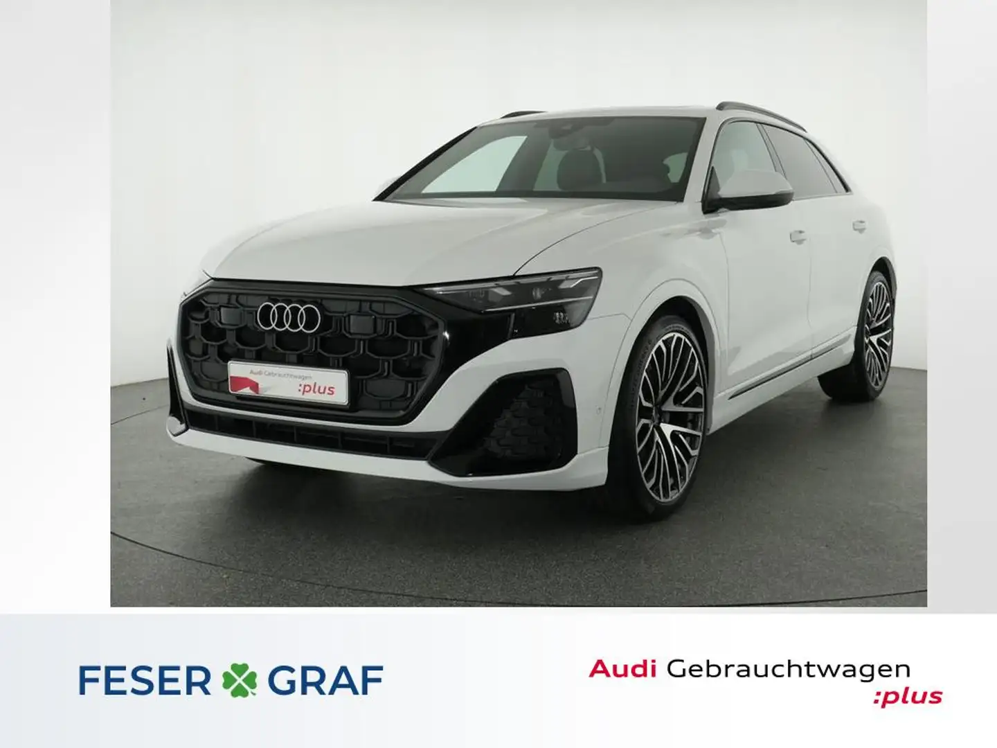 Audi Q8 50 TDI S Line Ext Pano,Matrix,Kamera,Leder Weiß - 1
