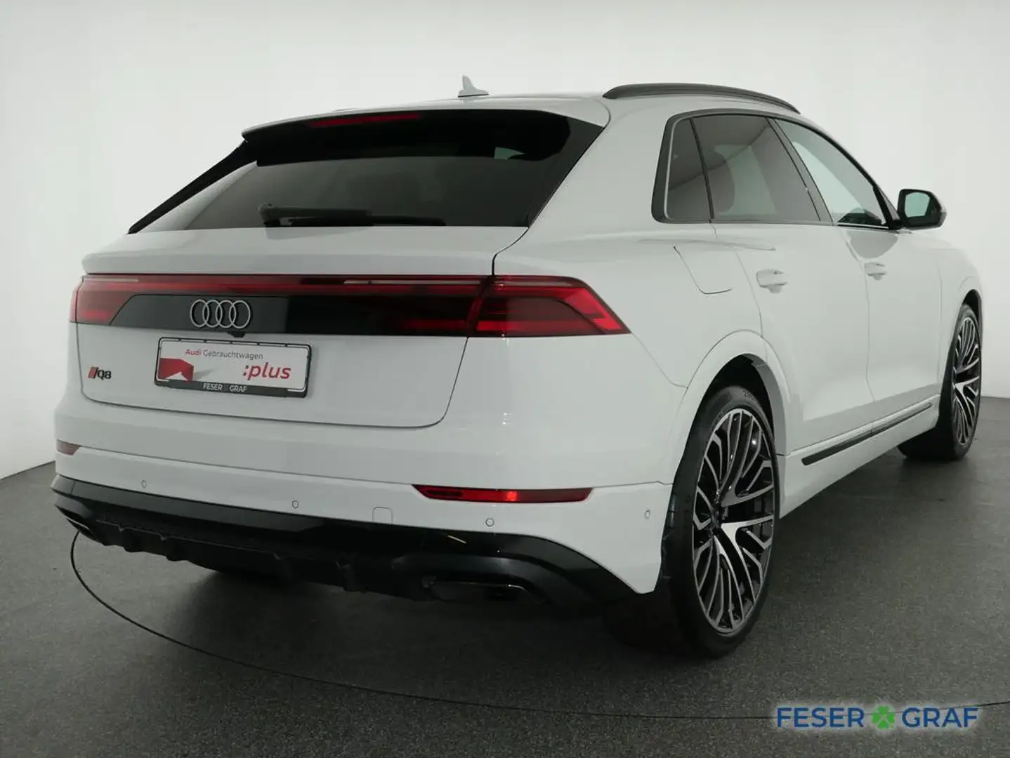 Audi Q8 50 TDI S Line Ext Pano,Matrix,Kamera,Leder Weiß - 2